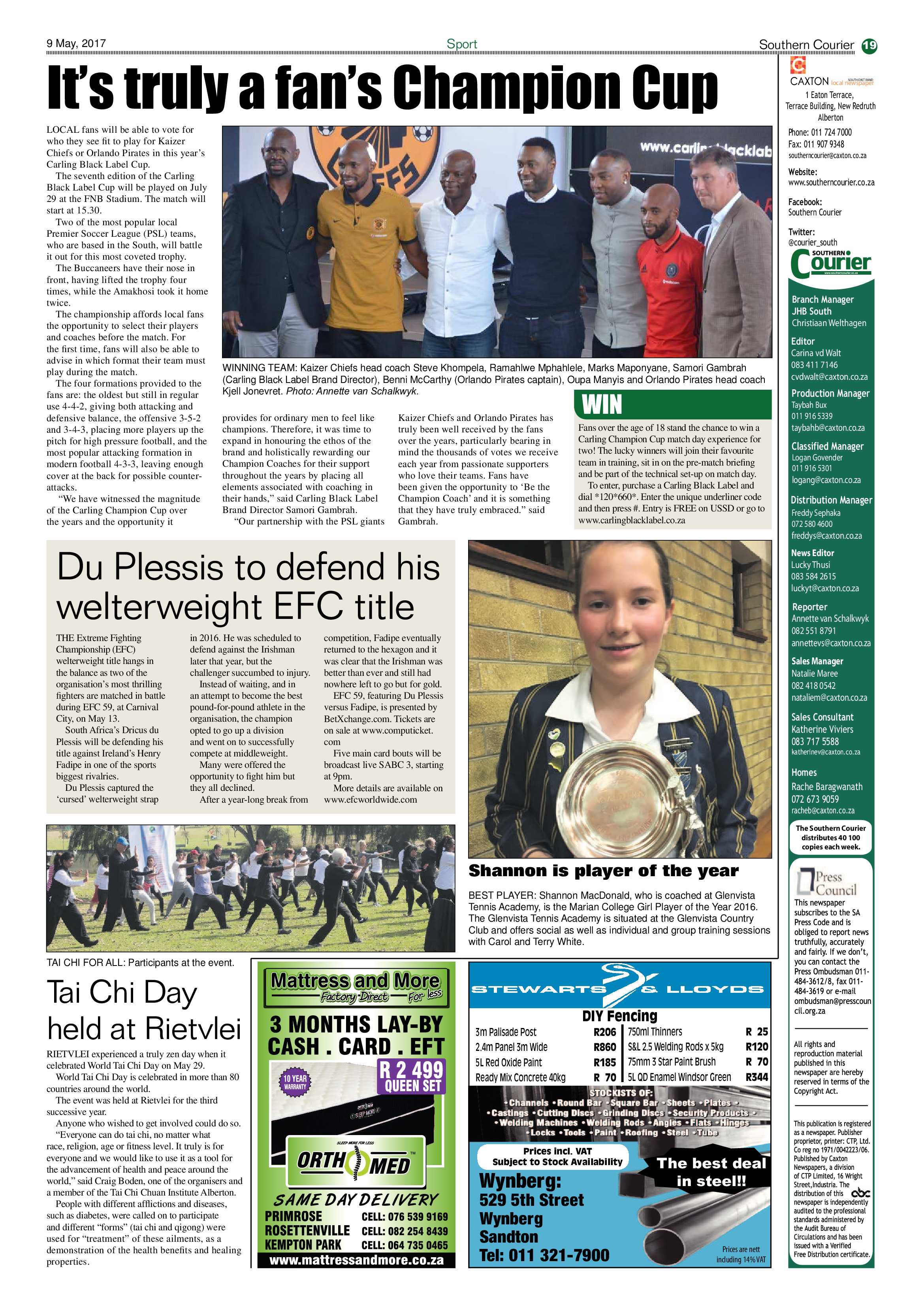 Southern Courier 09 May 2017 page 19
