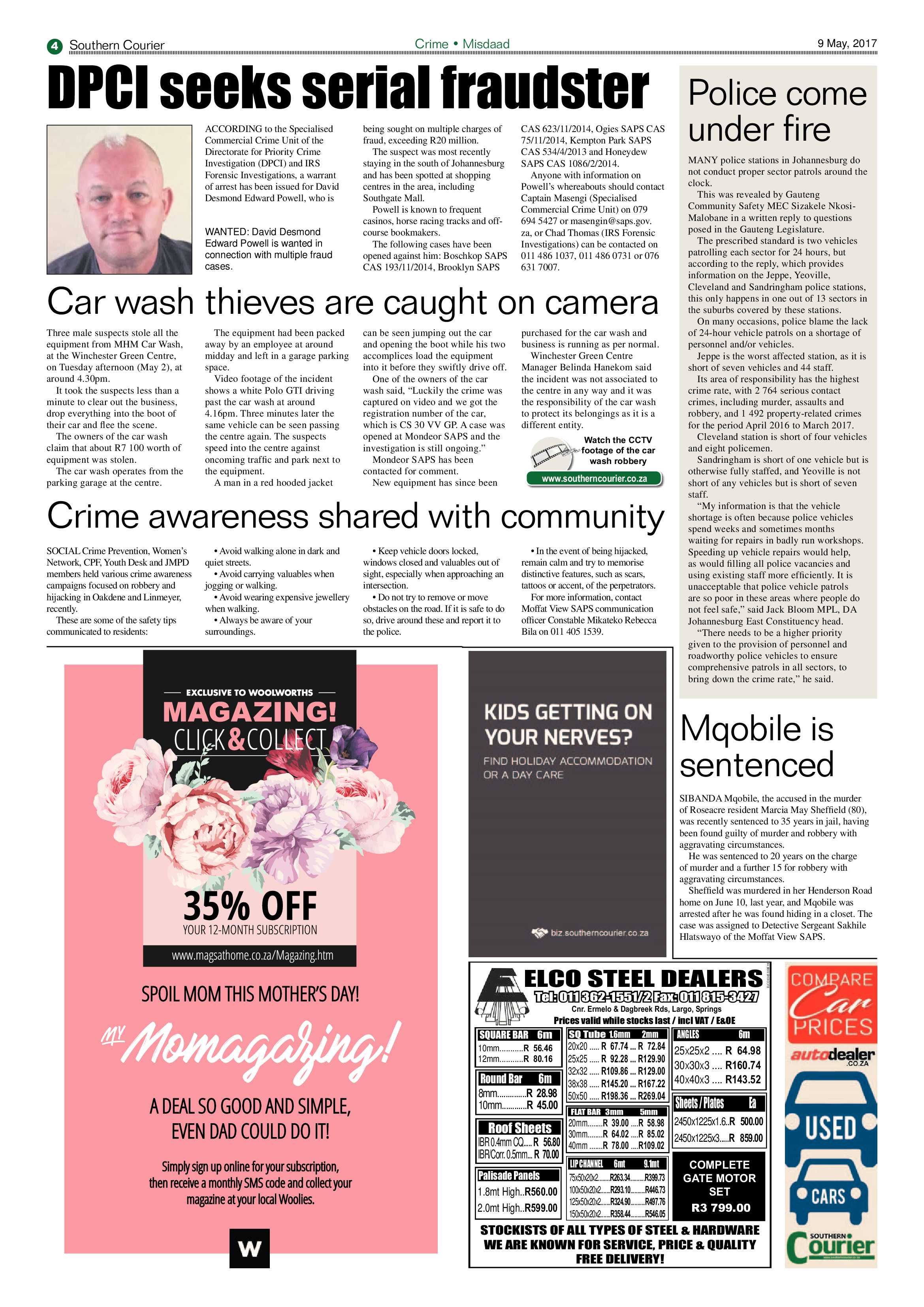 Southern Courier 09 May 2017 page 4