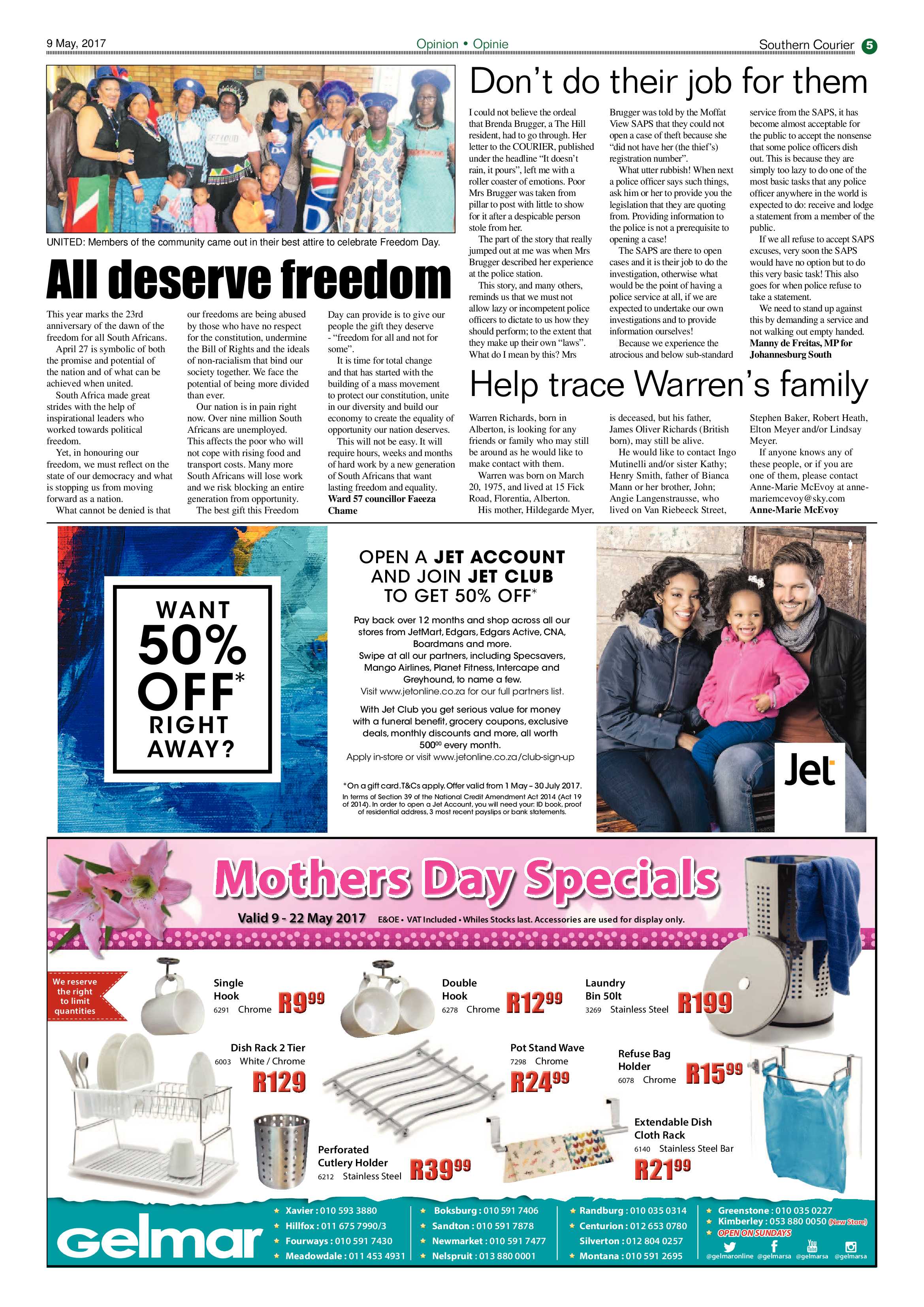 Southern Courier 09 May 2017 page 5