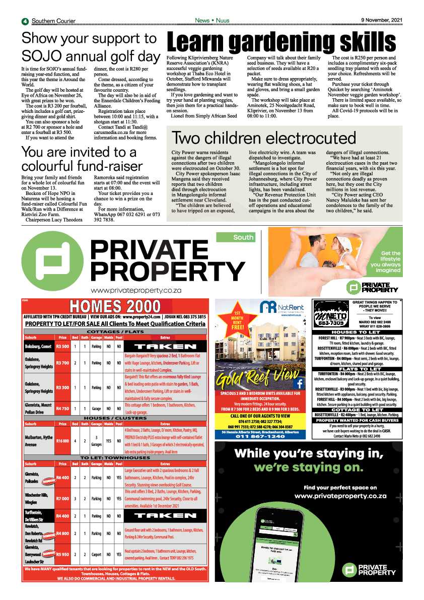 Southern Courier 09 November 2021 page 4