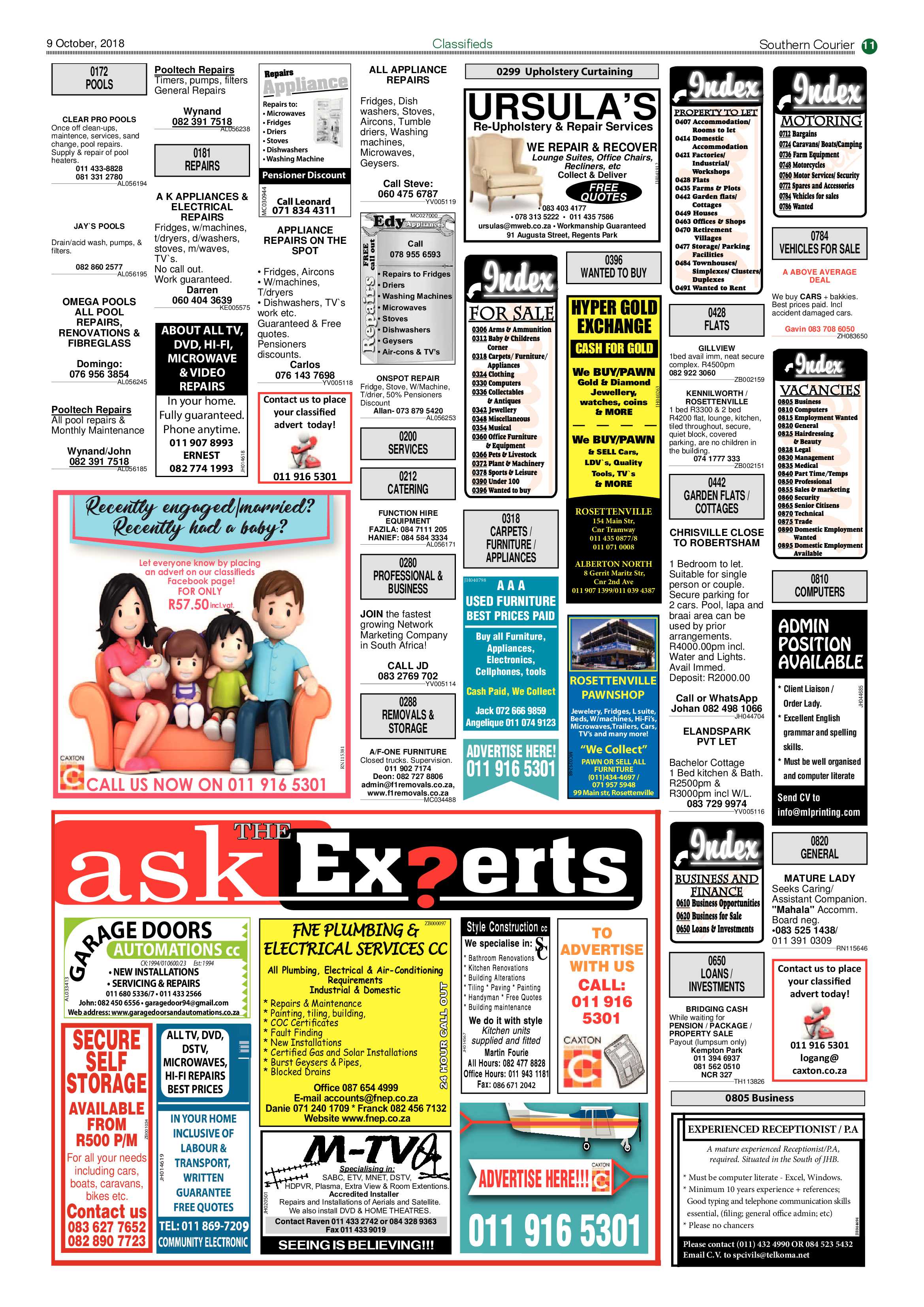 Southern Courier 09 October 2018 page 11
