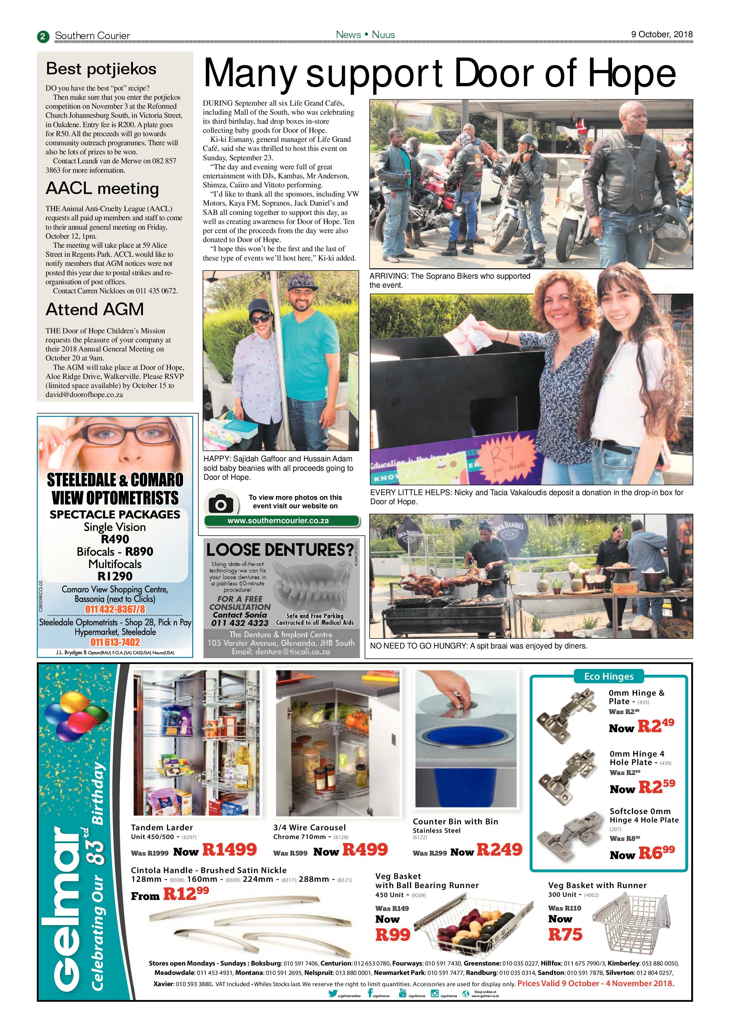 Southern Courier 09 October 2018 page 2