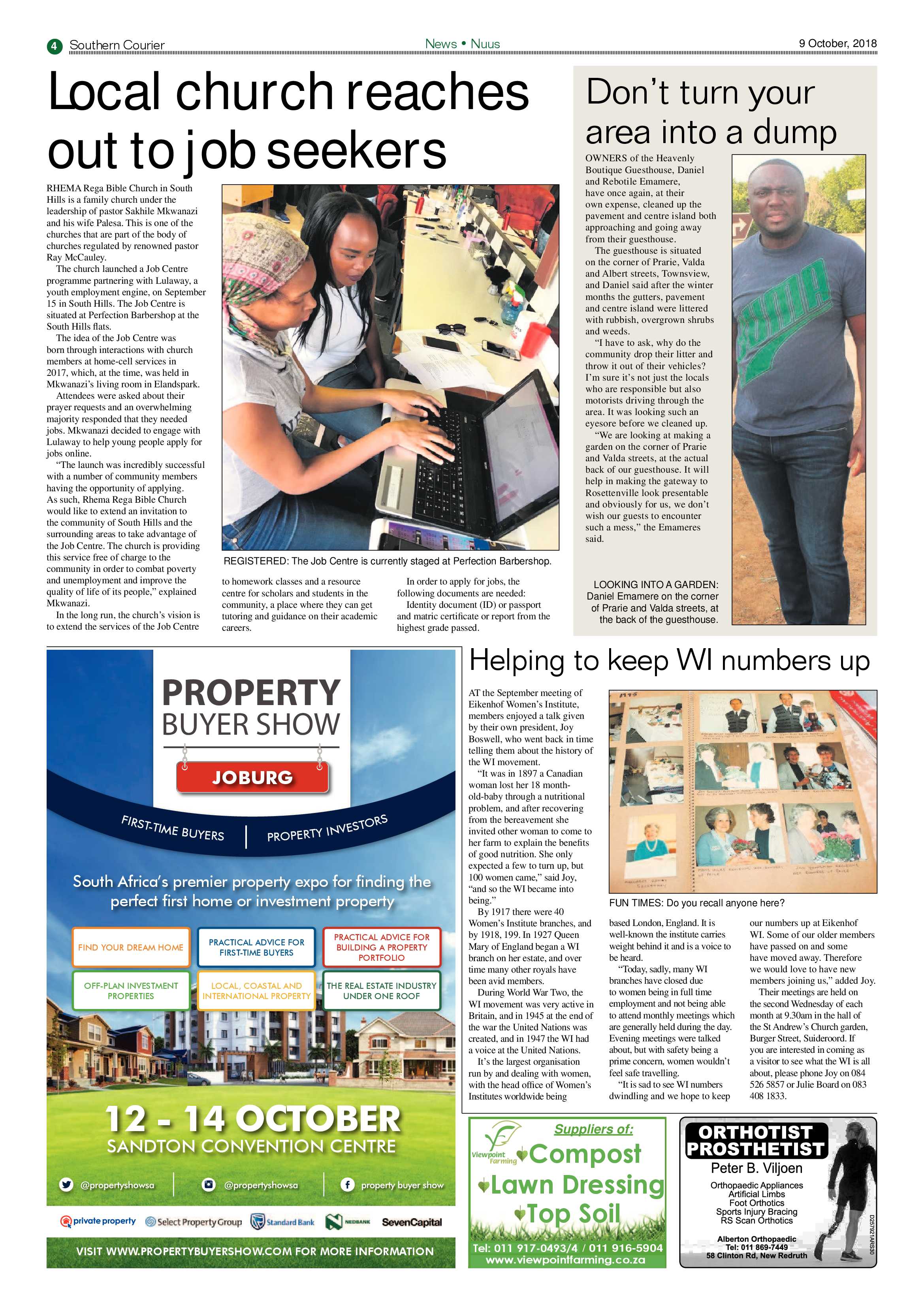 Southern Courier 09 October 2018 page 4