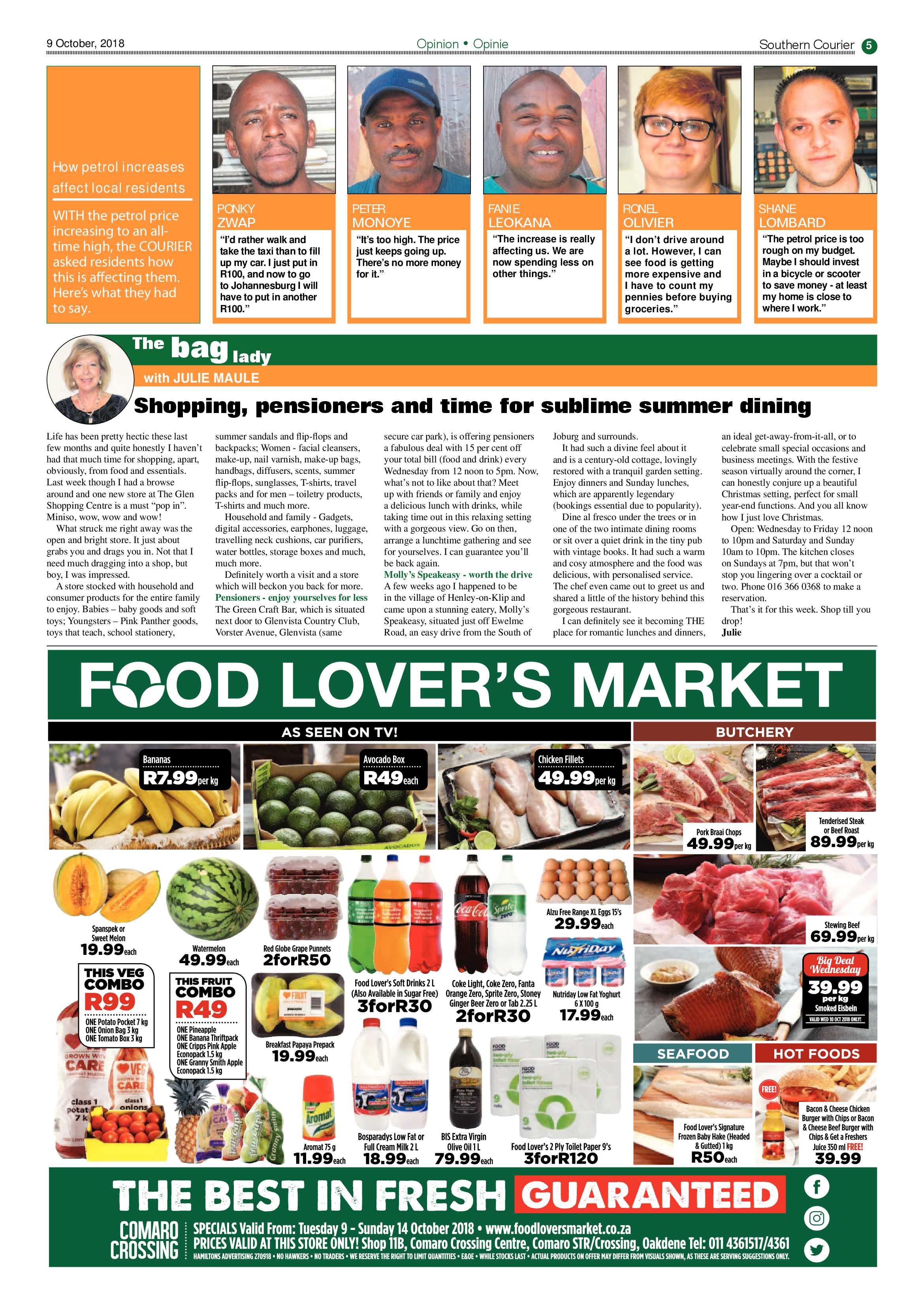 Southern Courier 09 October 2018 page 5