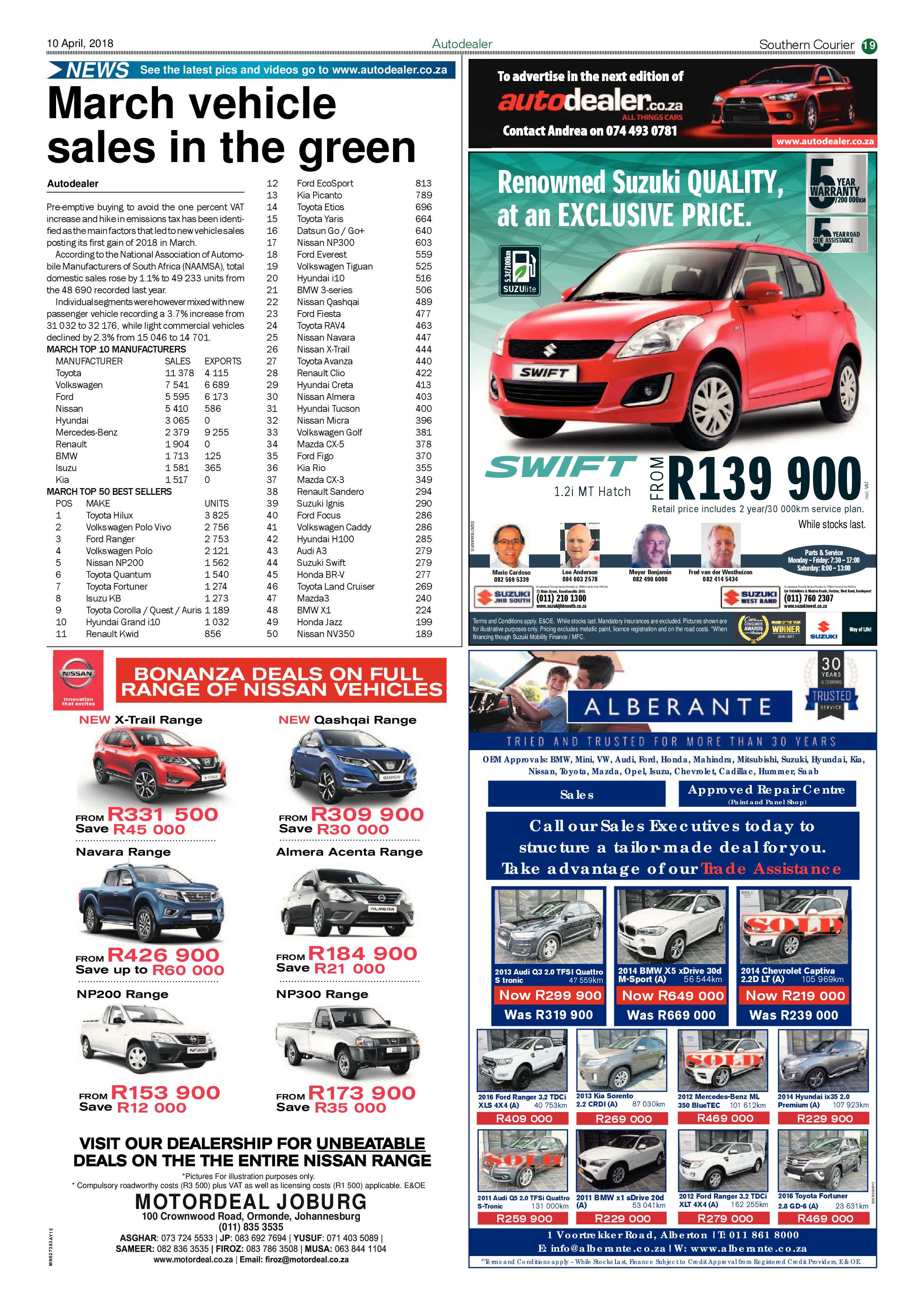 Southern Courier 10 April 2018 page 19