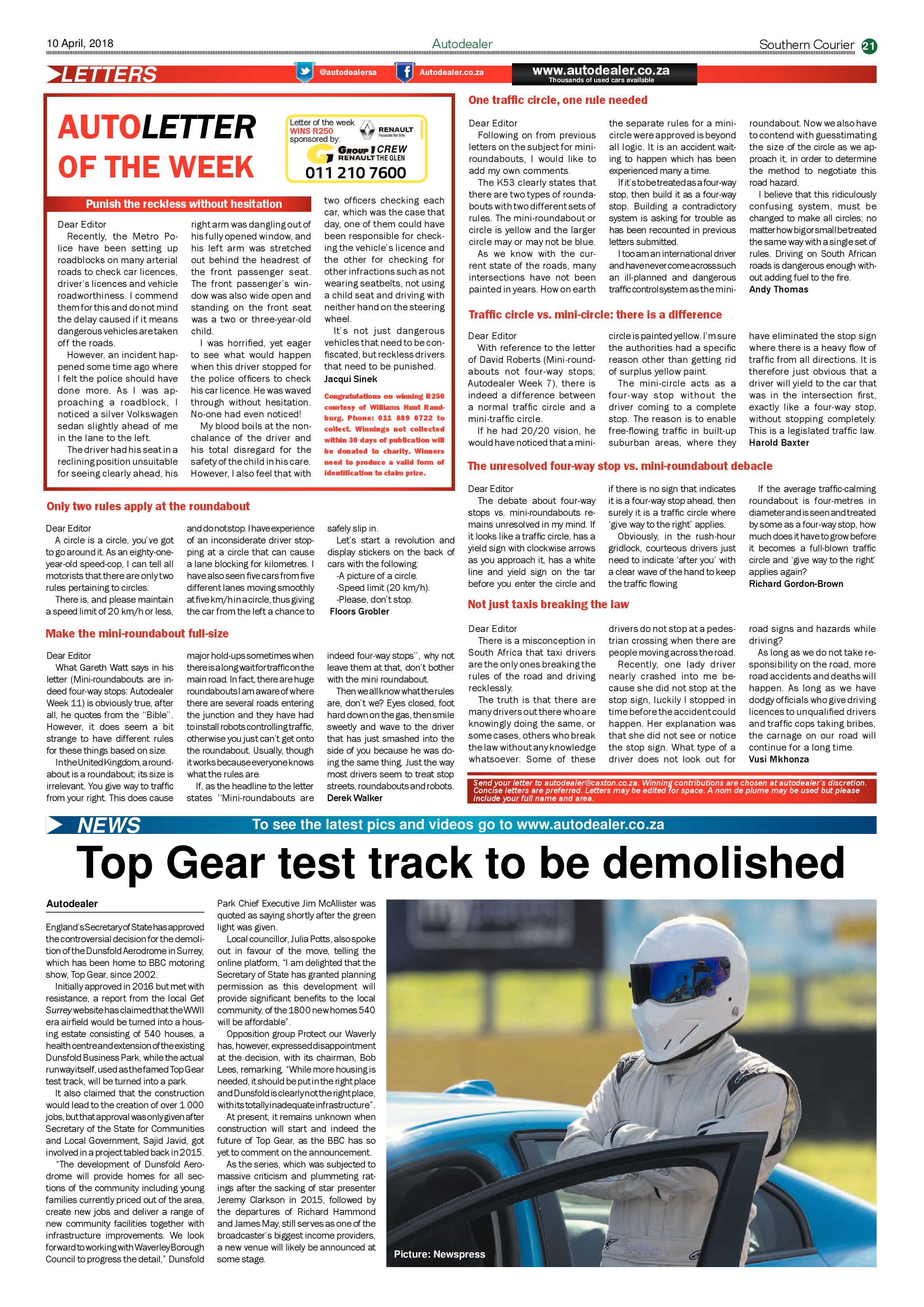 Southern Courier 10 April 2018 page 21