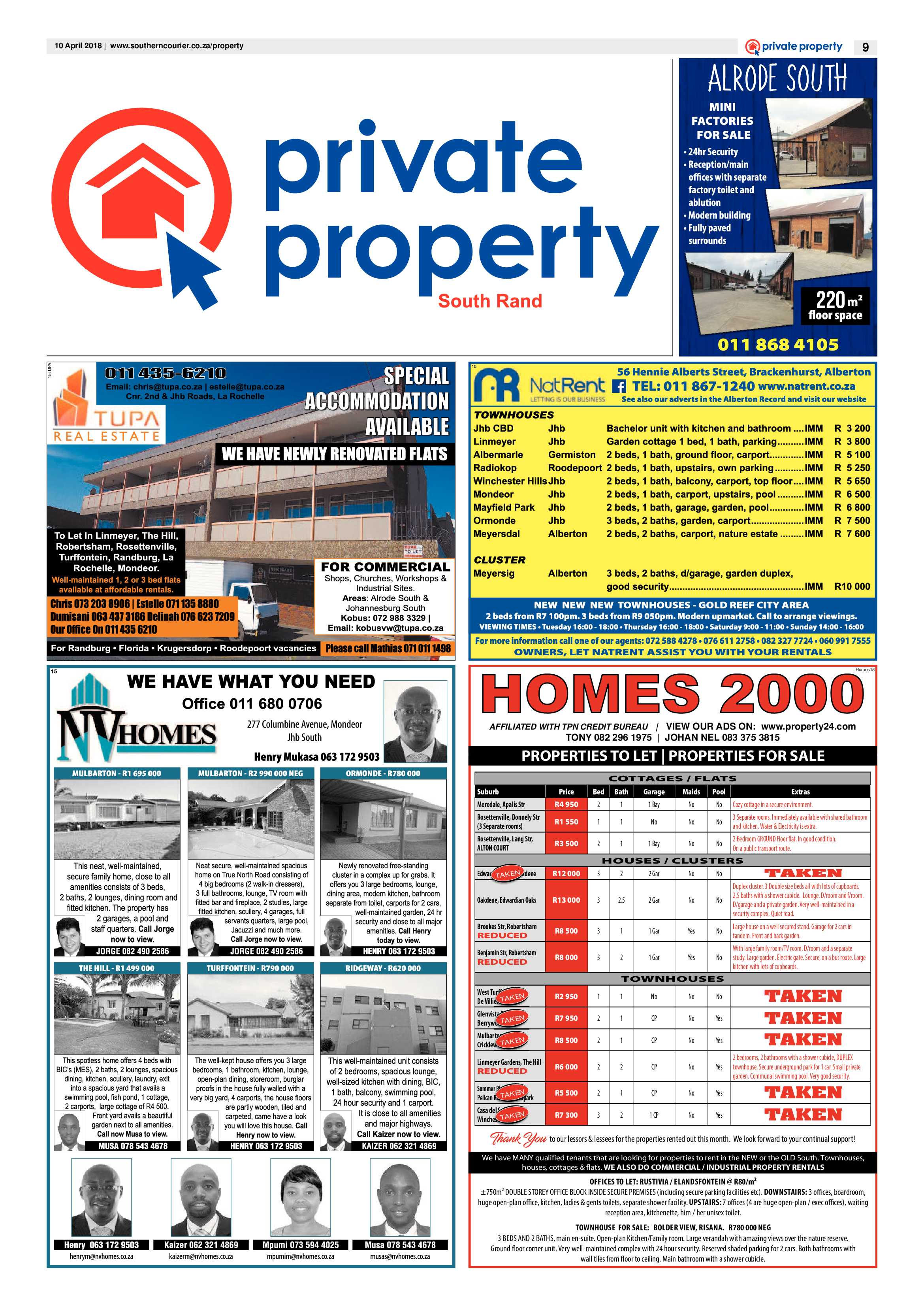 Southern Courier 10 April 2018 page 9