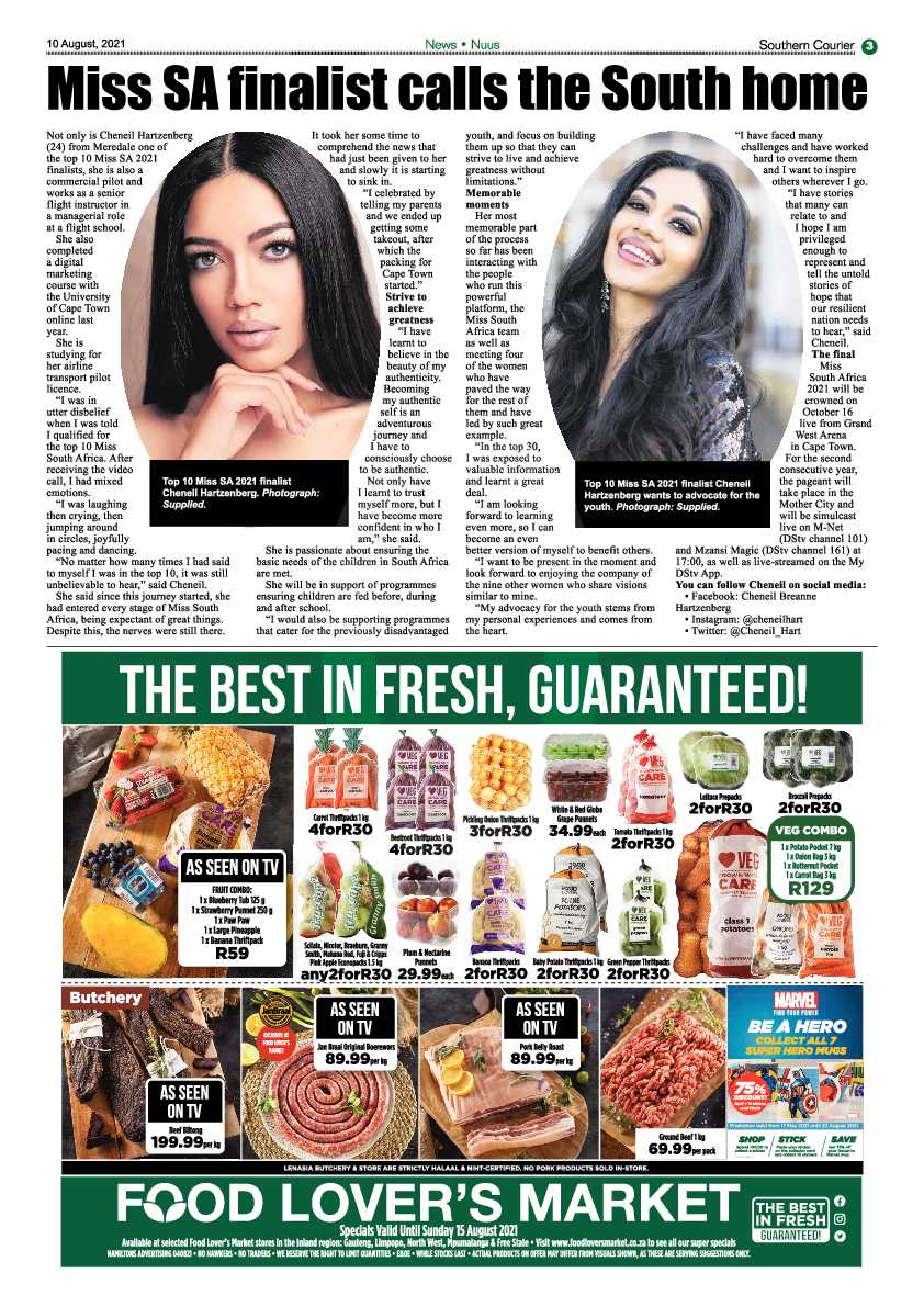 Southern Courier 10 August 2021 page 3