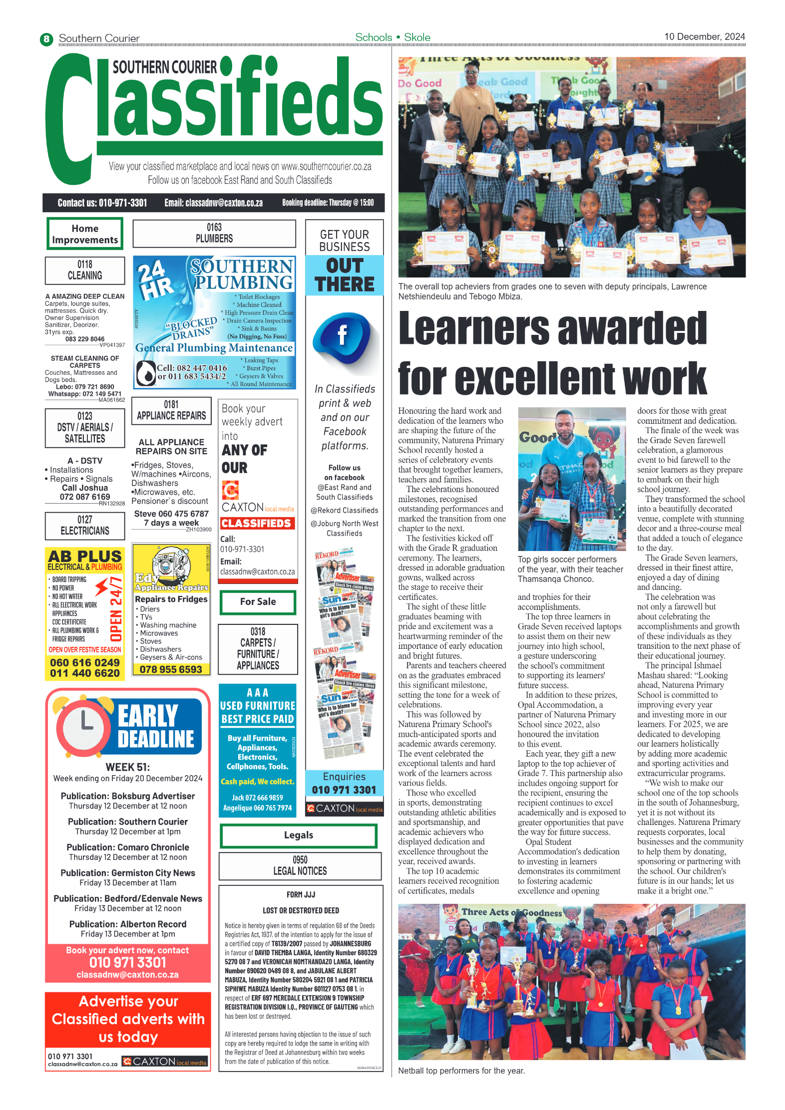 Southern Courier 10 December 2024 page 10