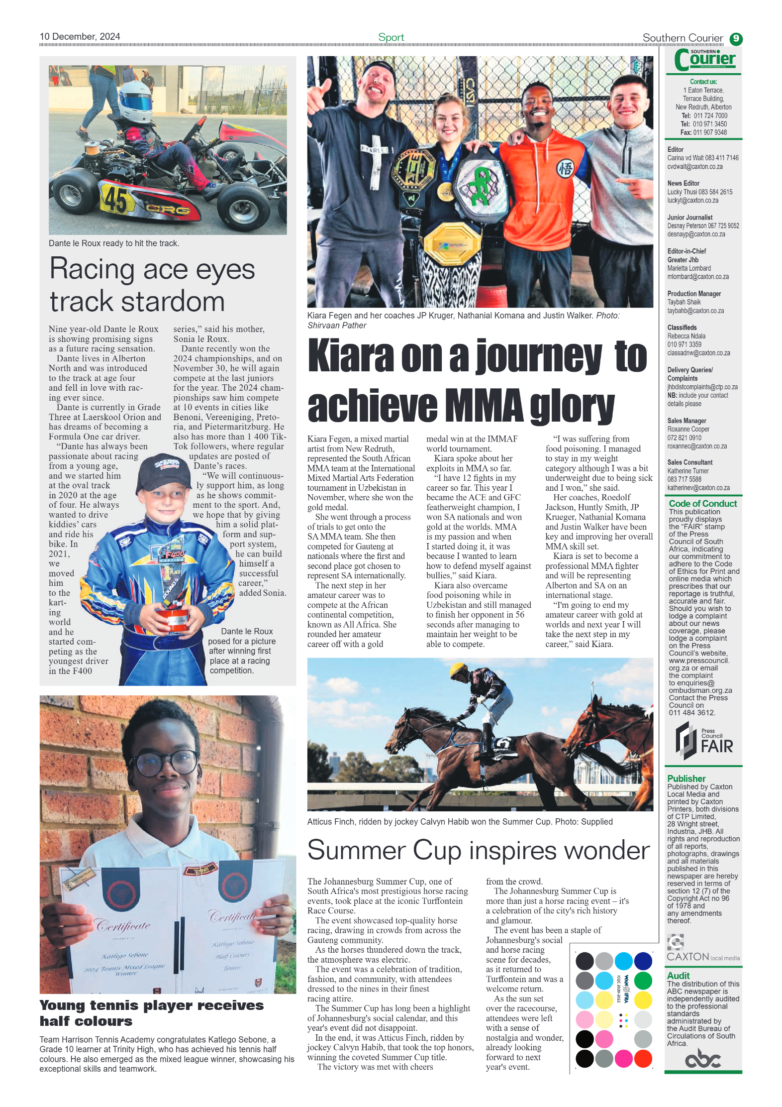 Southern Courier 10 December 2024 page 11