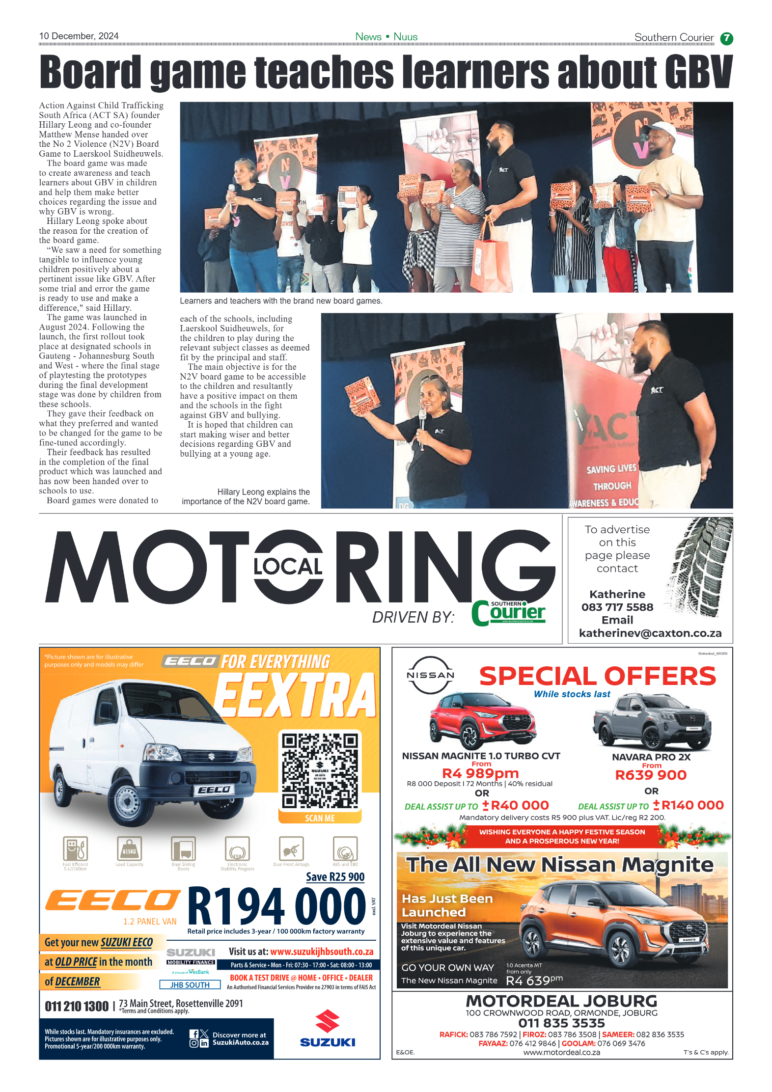 Southern Courier 10 December 2024 page 9