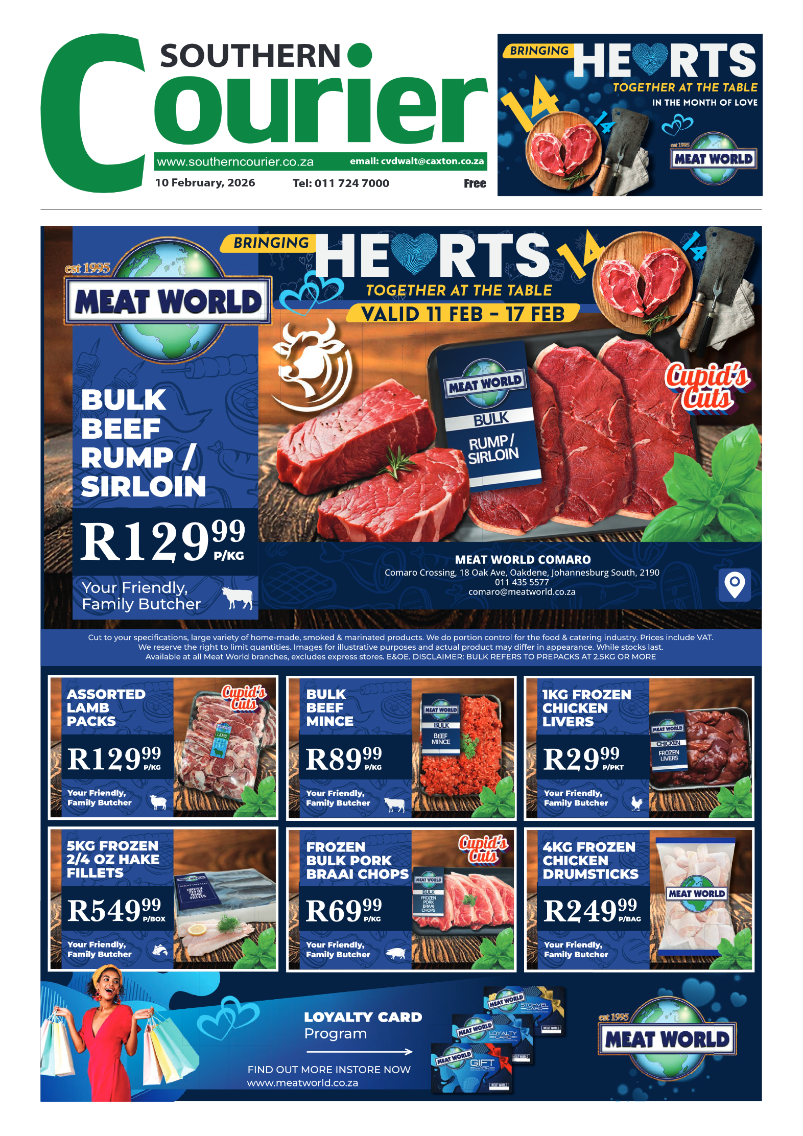 Southern Courier 10 February 2026 page 1