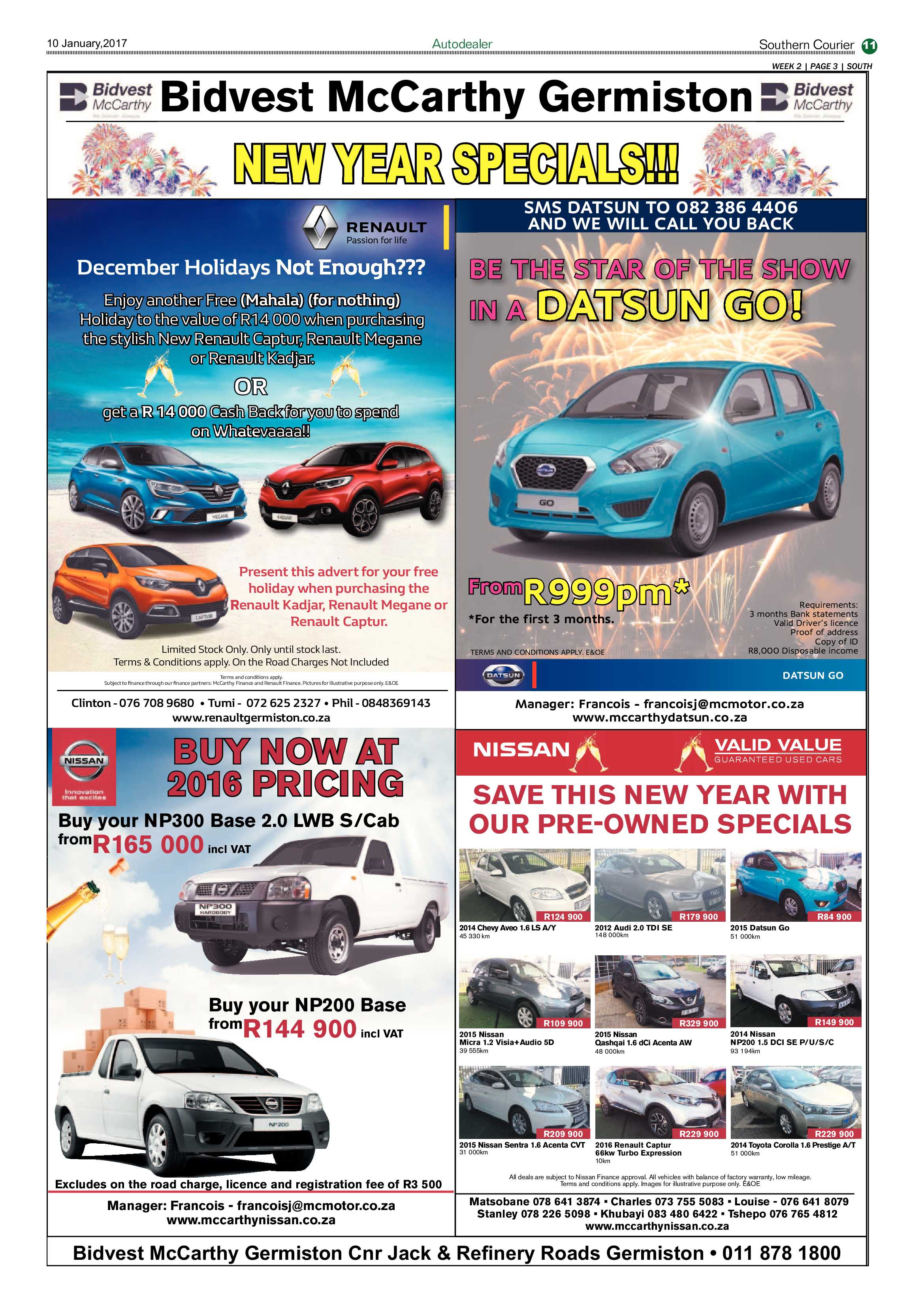 Southern Courier 10 January 2017 page 11