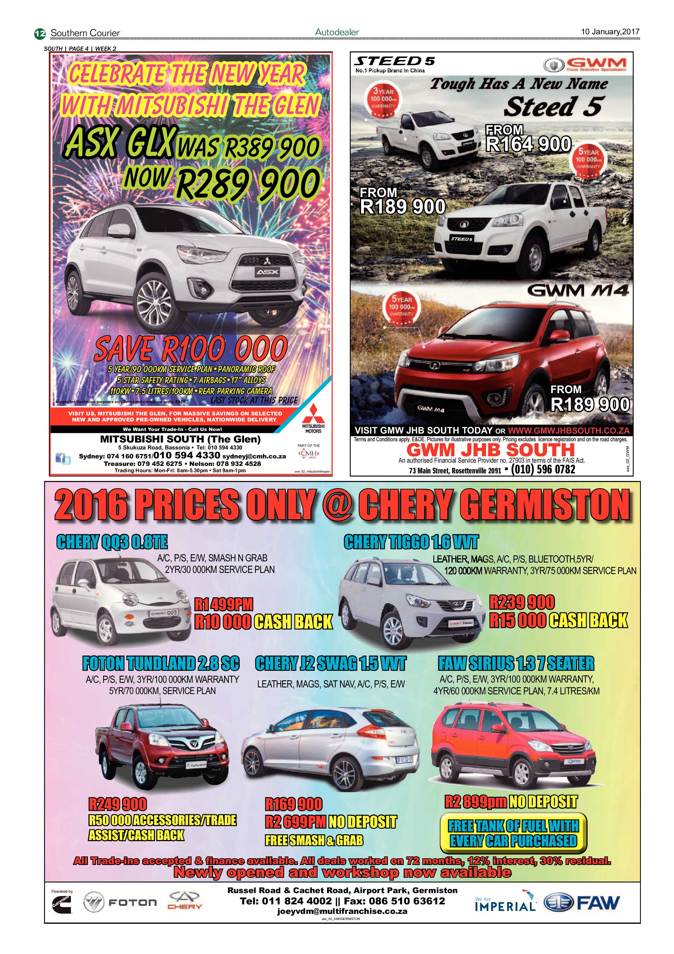Southern Courier 10 January 2017 page 12