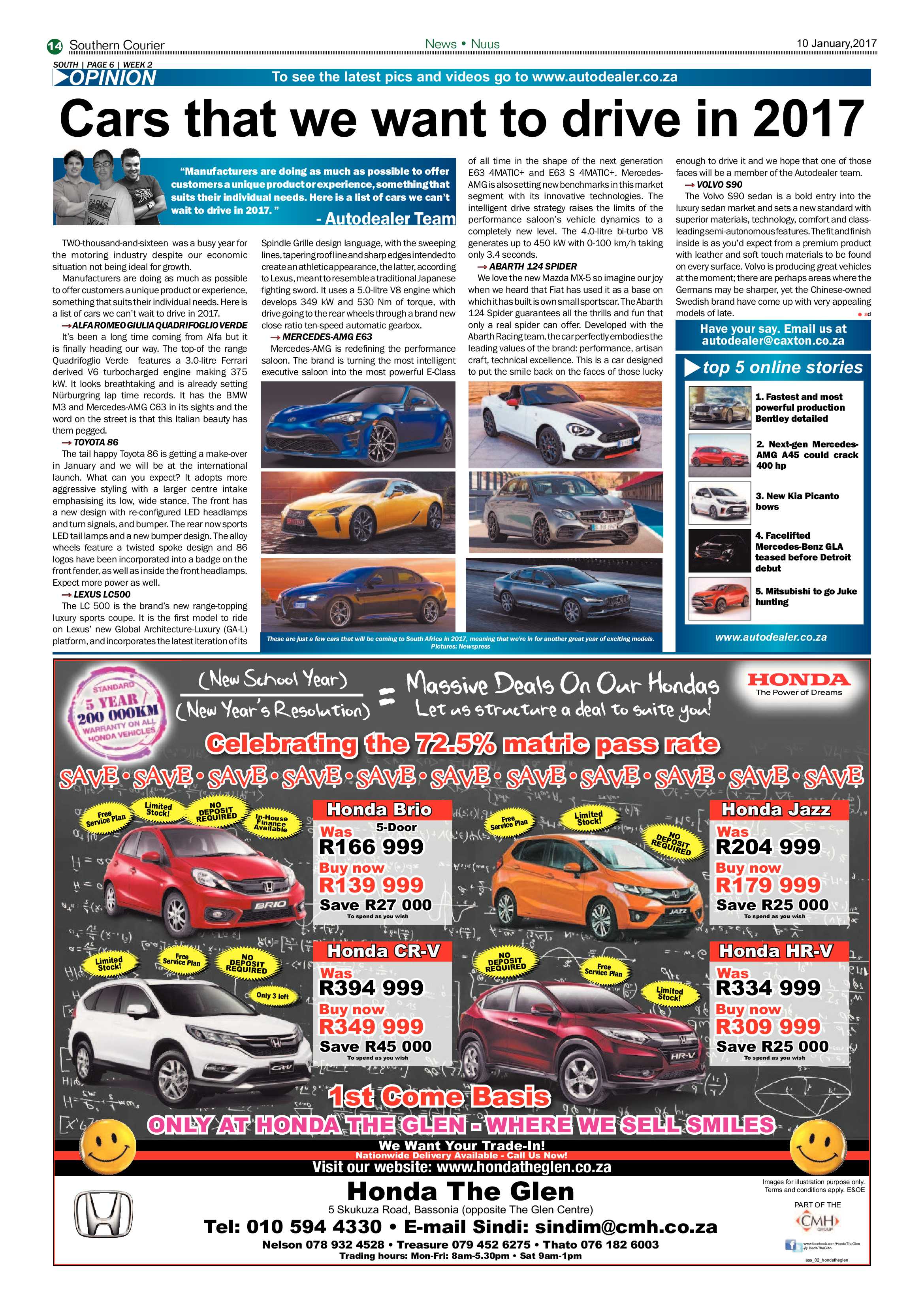 Southern Courier 10 January 2017 page 14