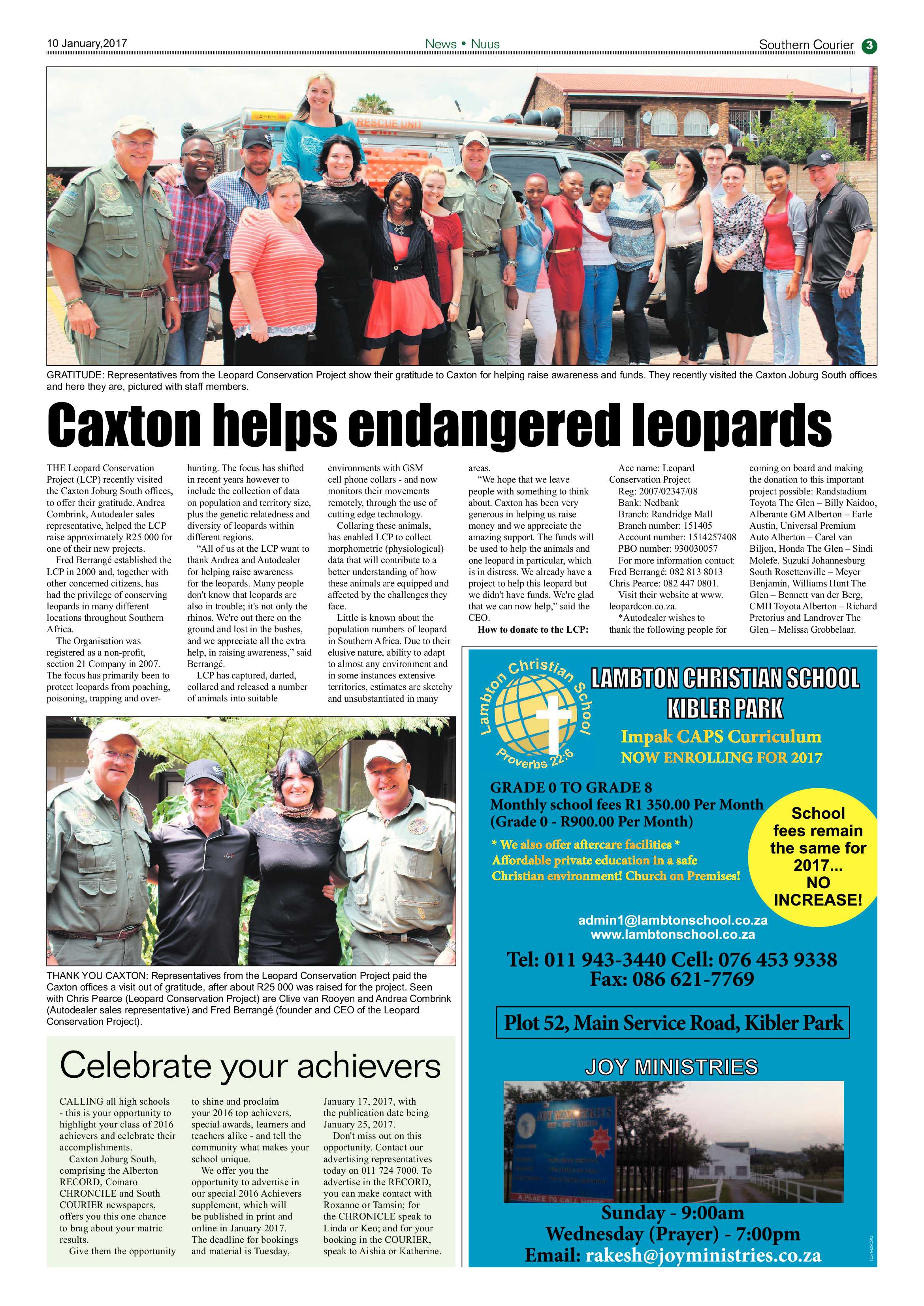 Southern Courier 10 January 2017 page 3