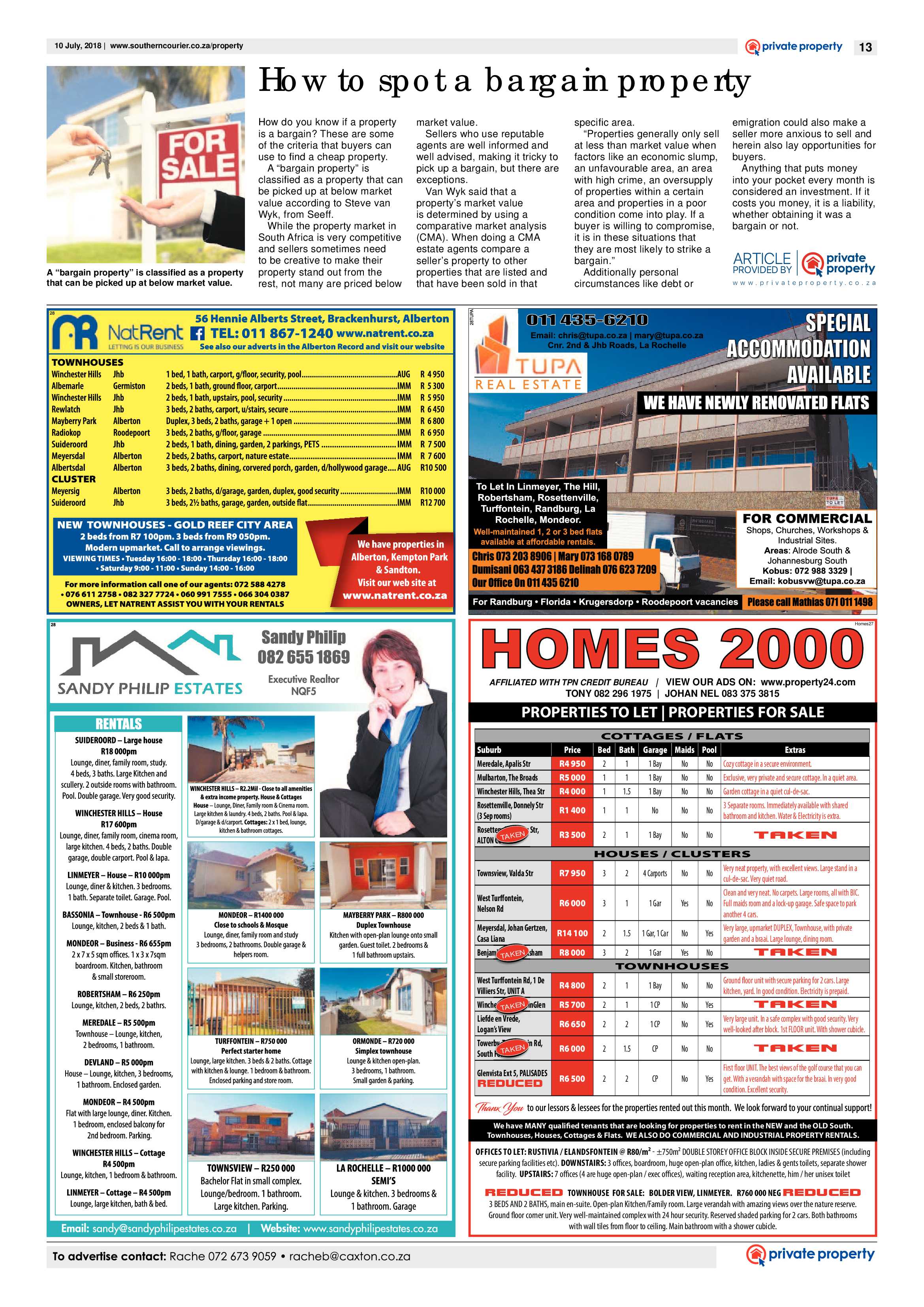 Southern Courier 10 July 2018 page 13