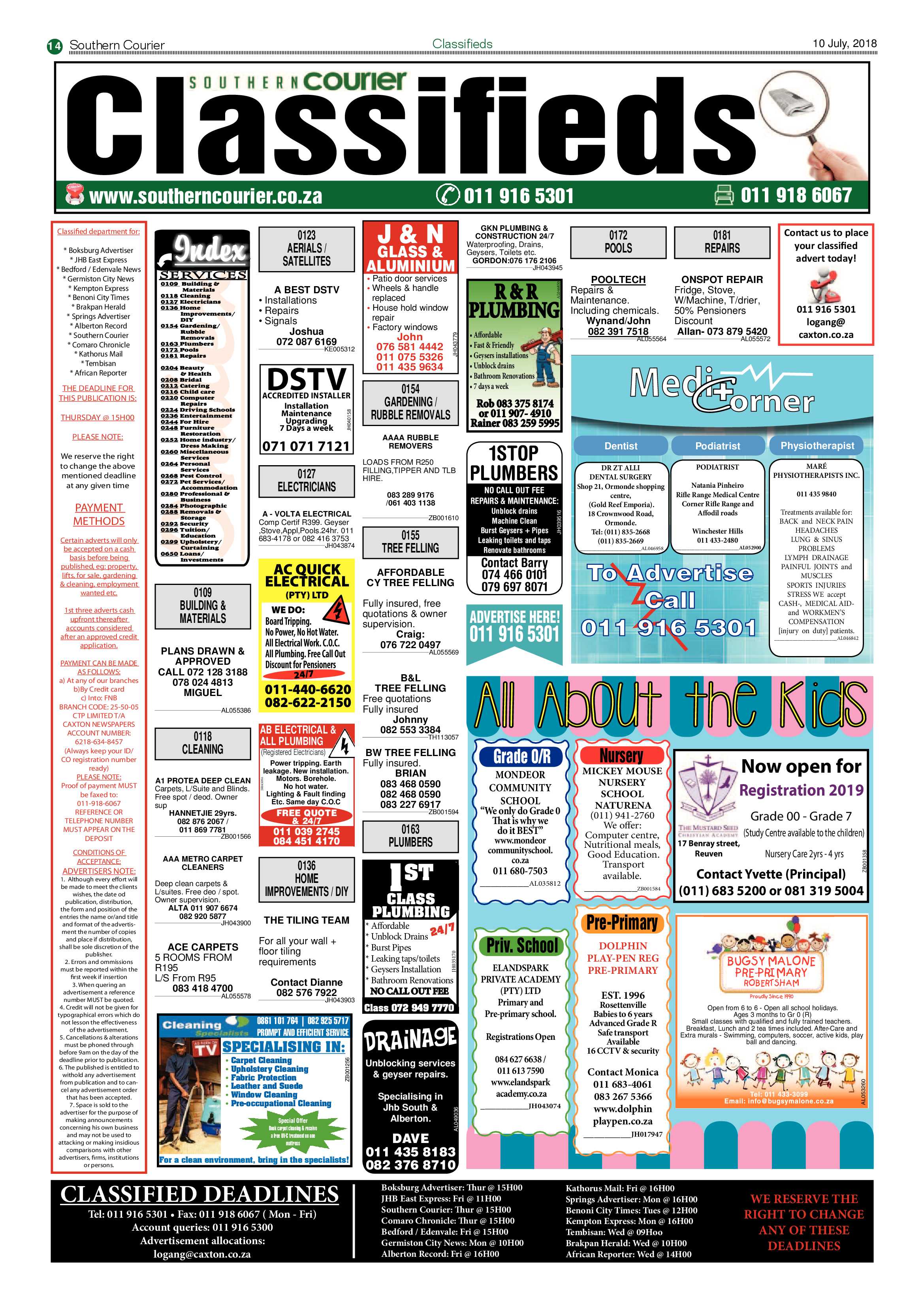 Southern Courier 10 July 2018 page 14
