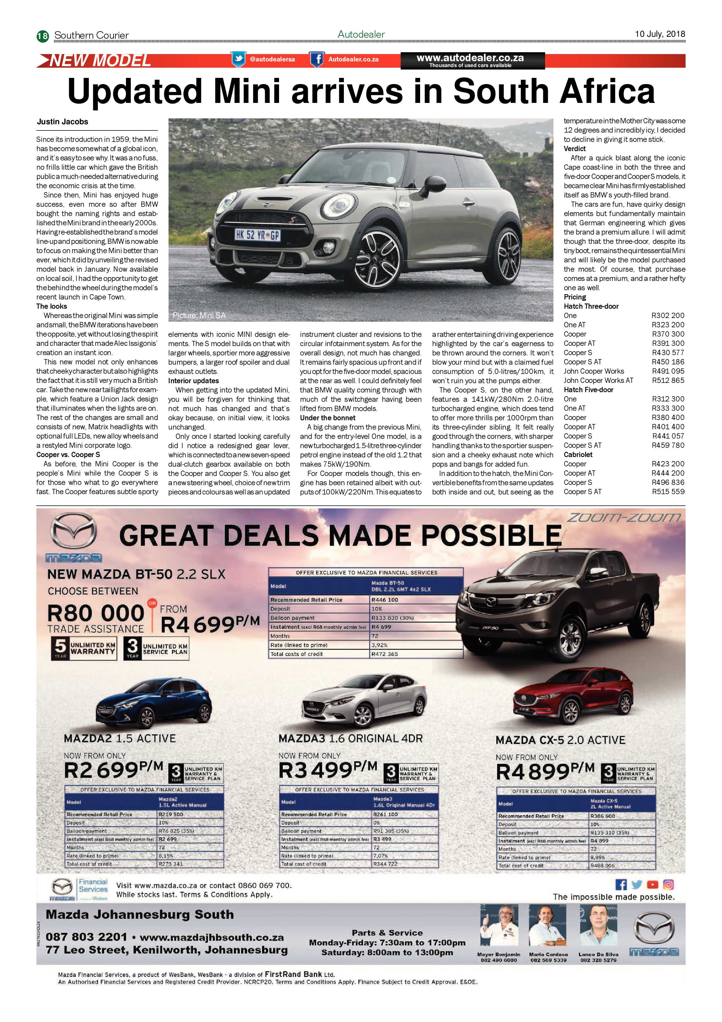 Southern Courier 10 July 2018 page 18