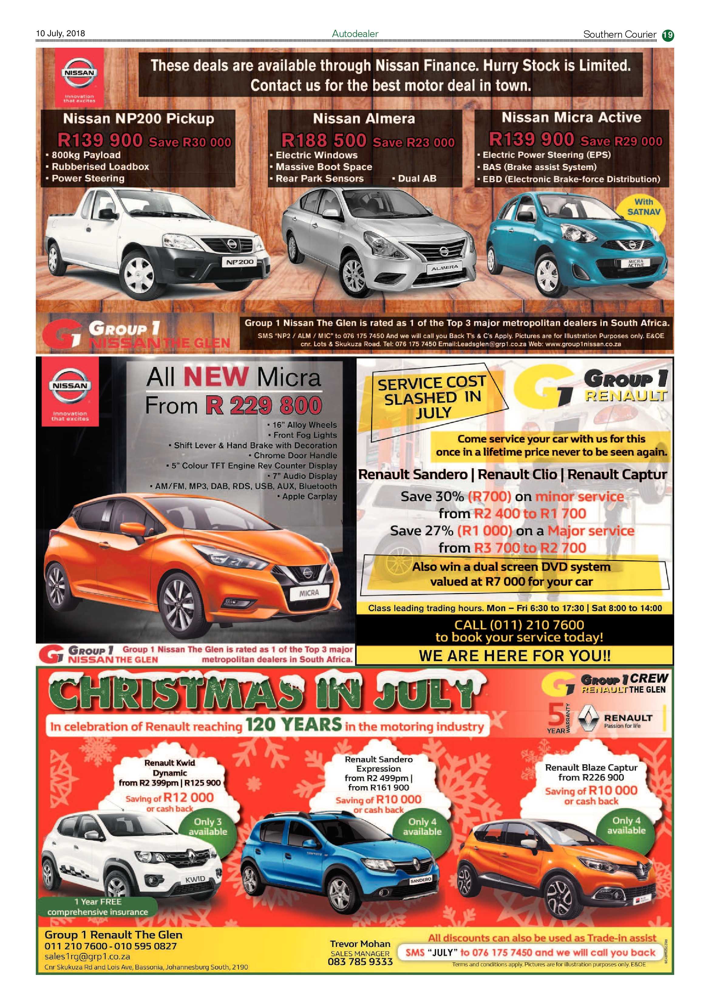 Southern Courier 10 July 2018 page 19