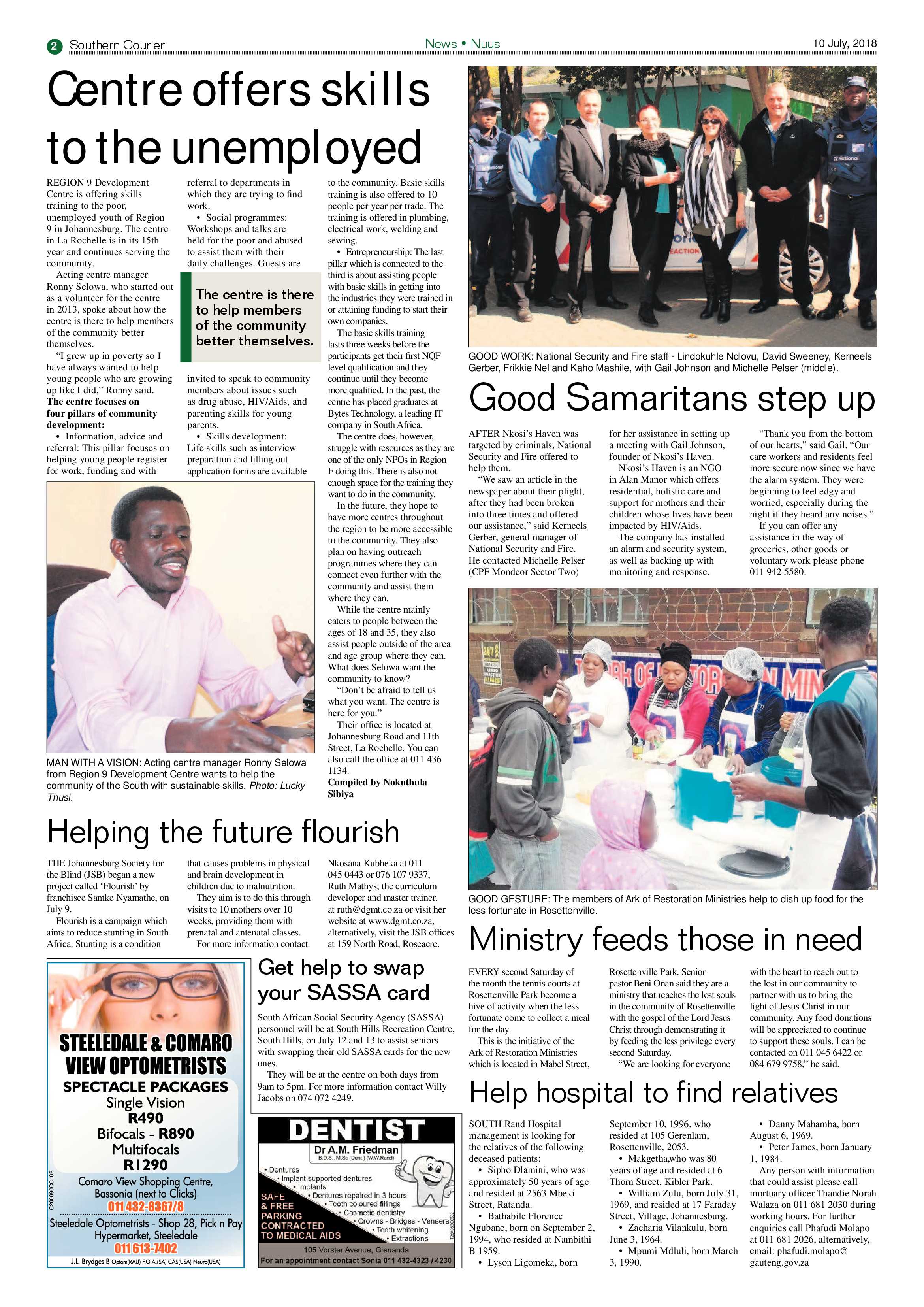 Southern Courier 10 July 2018 page 2