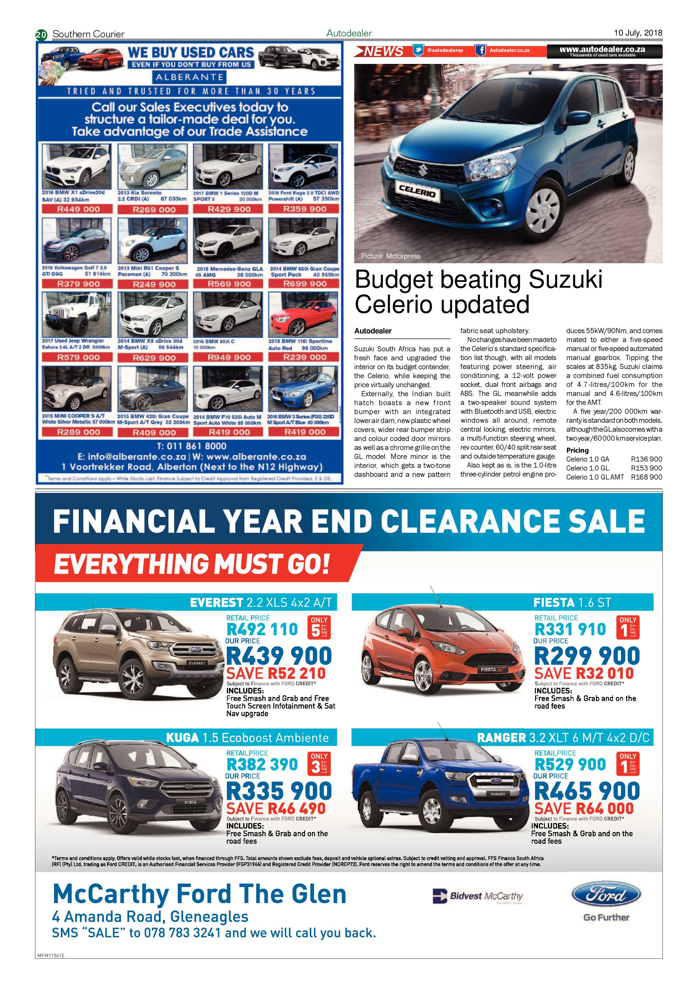 Southern Courier 10 July 2018 page 20