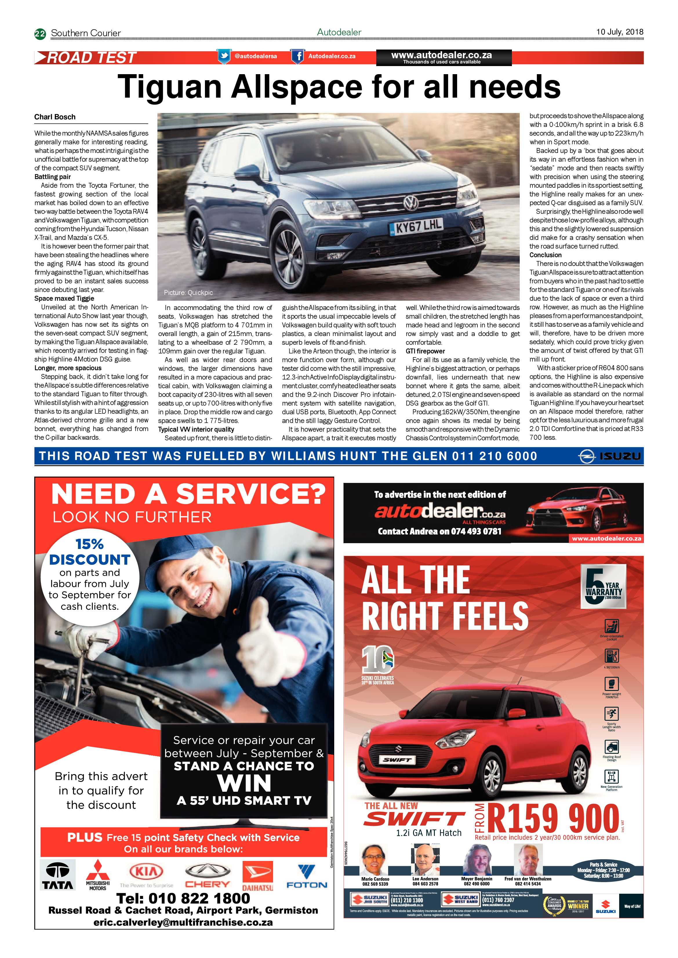 Southern Courier 10 July 2018 page 22