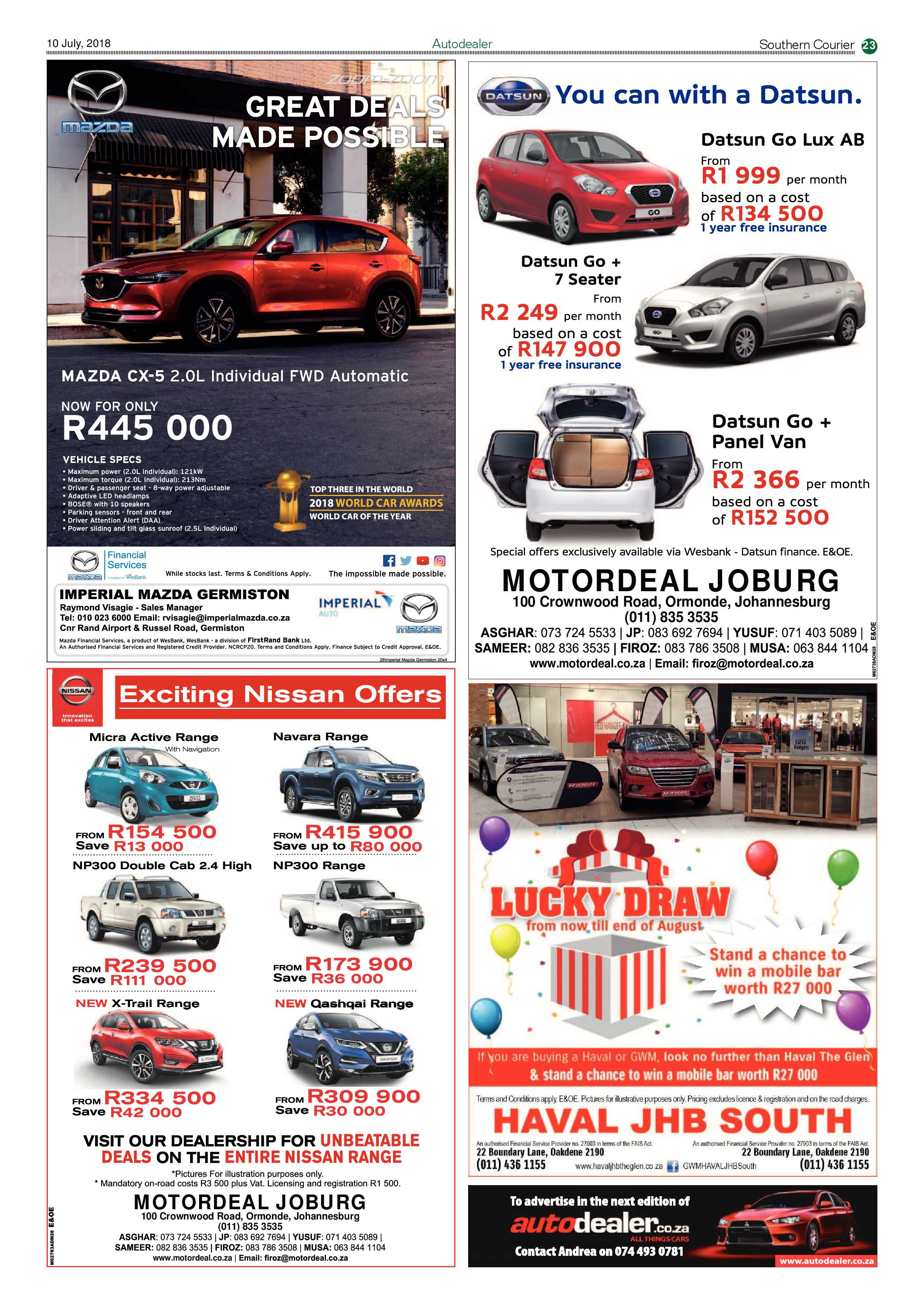 Southern Courier 10 July 2018 page 23