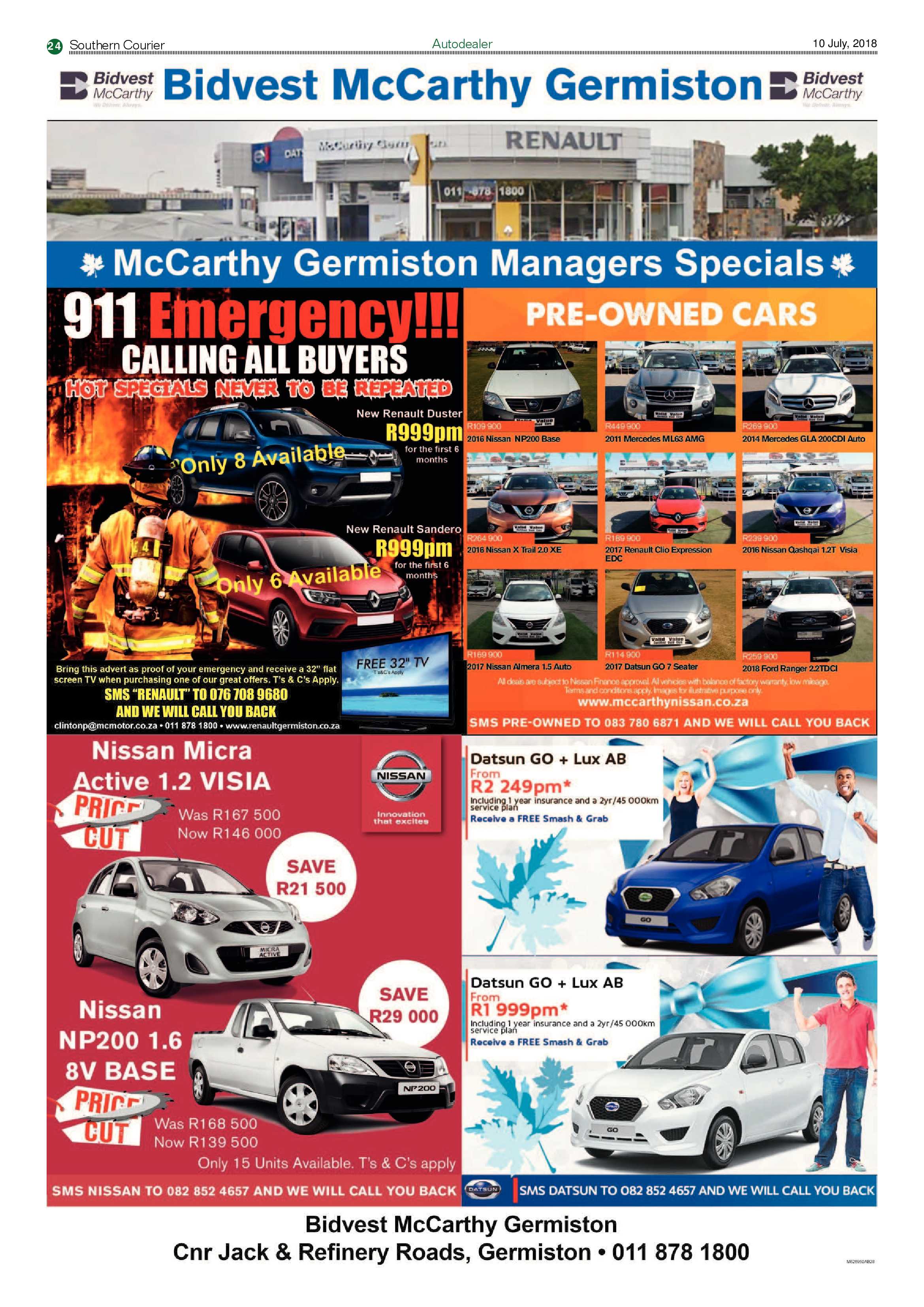 Southern Courier 10 July 2018 page 24