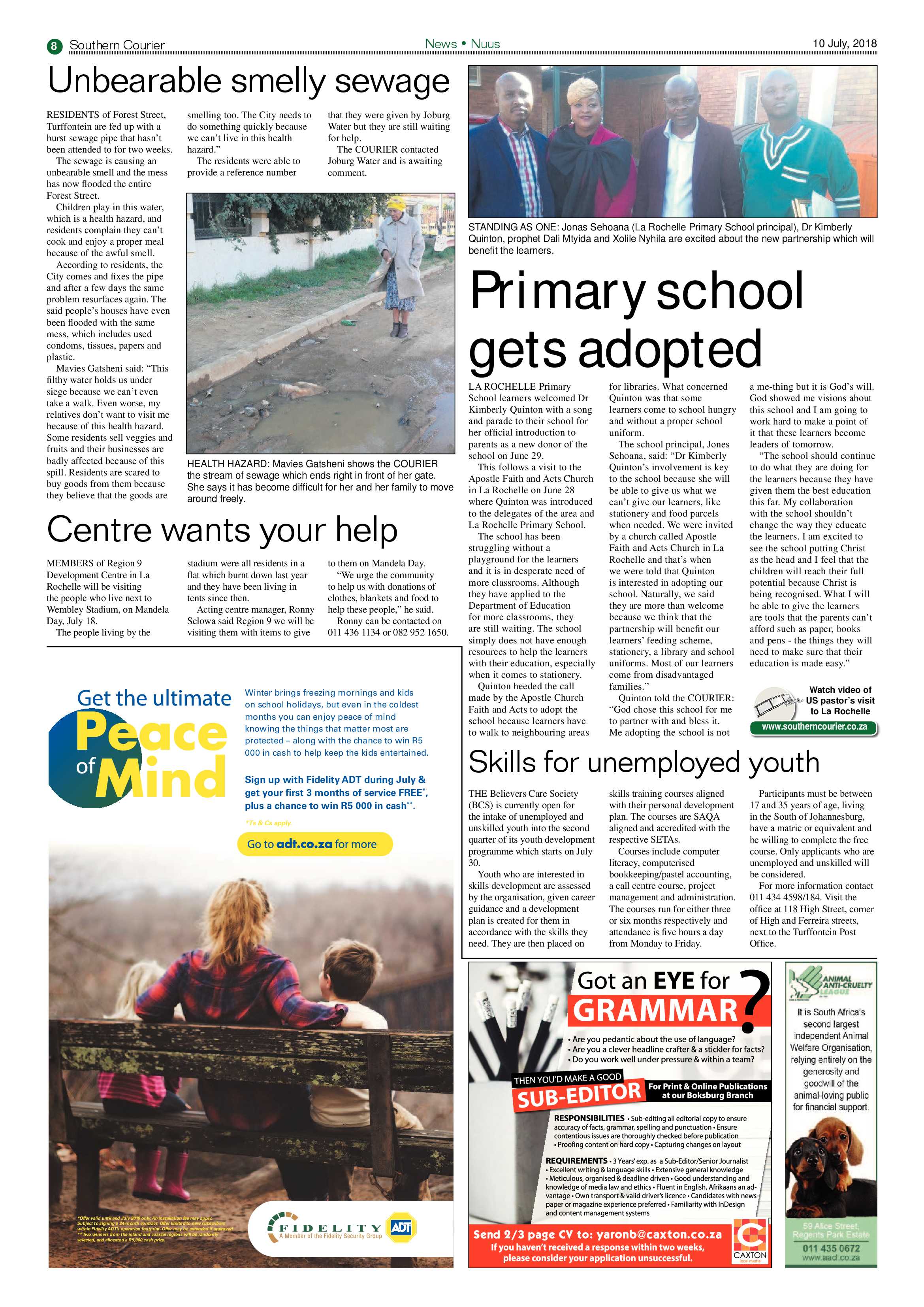 Southern Courier 10 July 2018 page 8