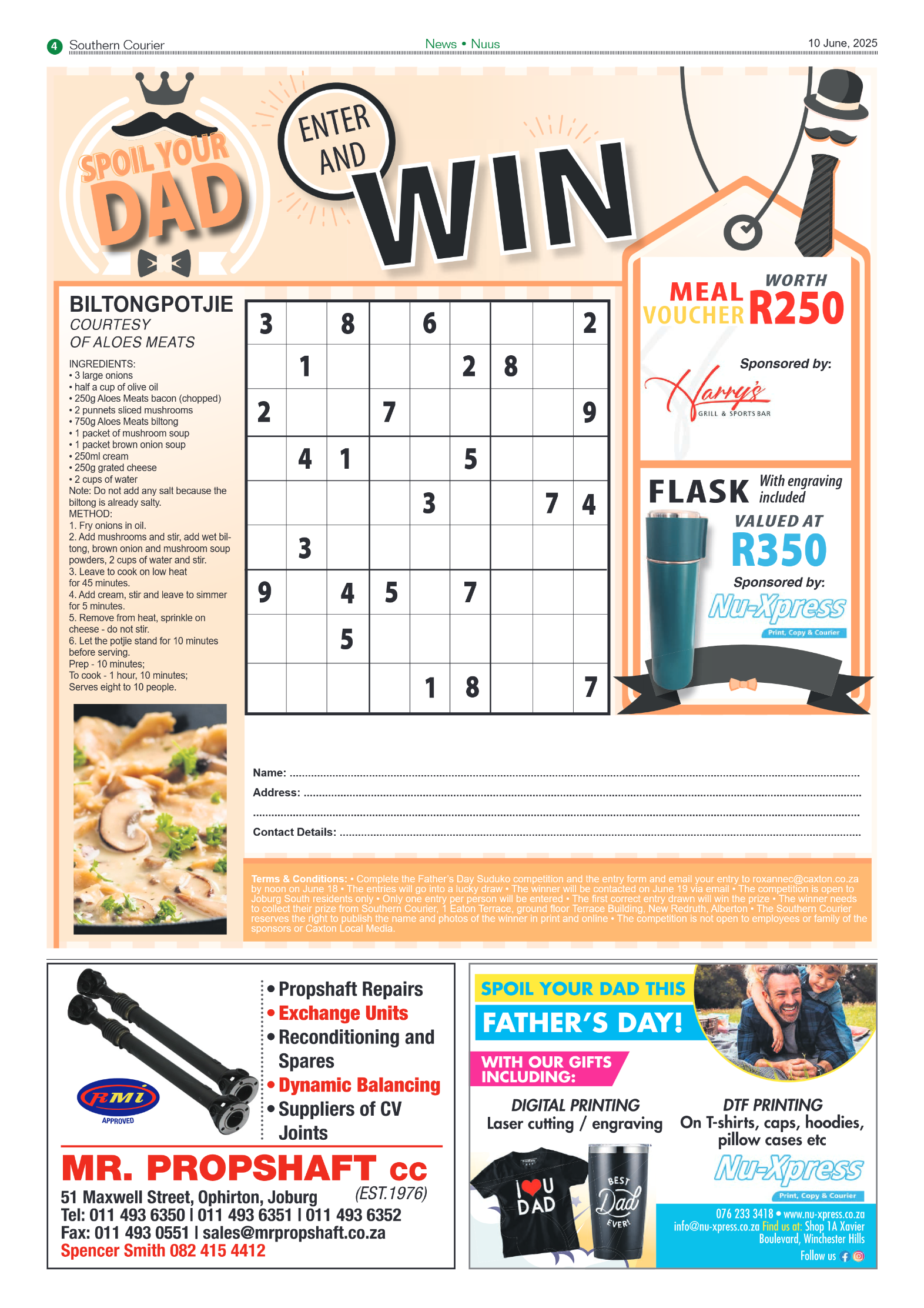 Southern Courier 10 June 2025 page 4