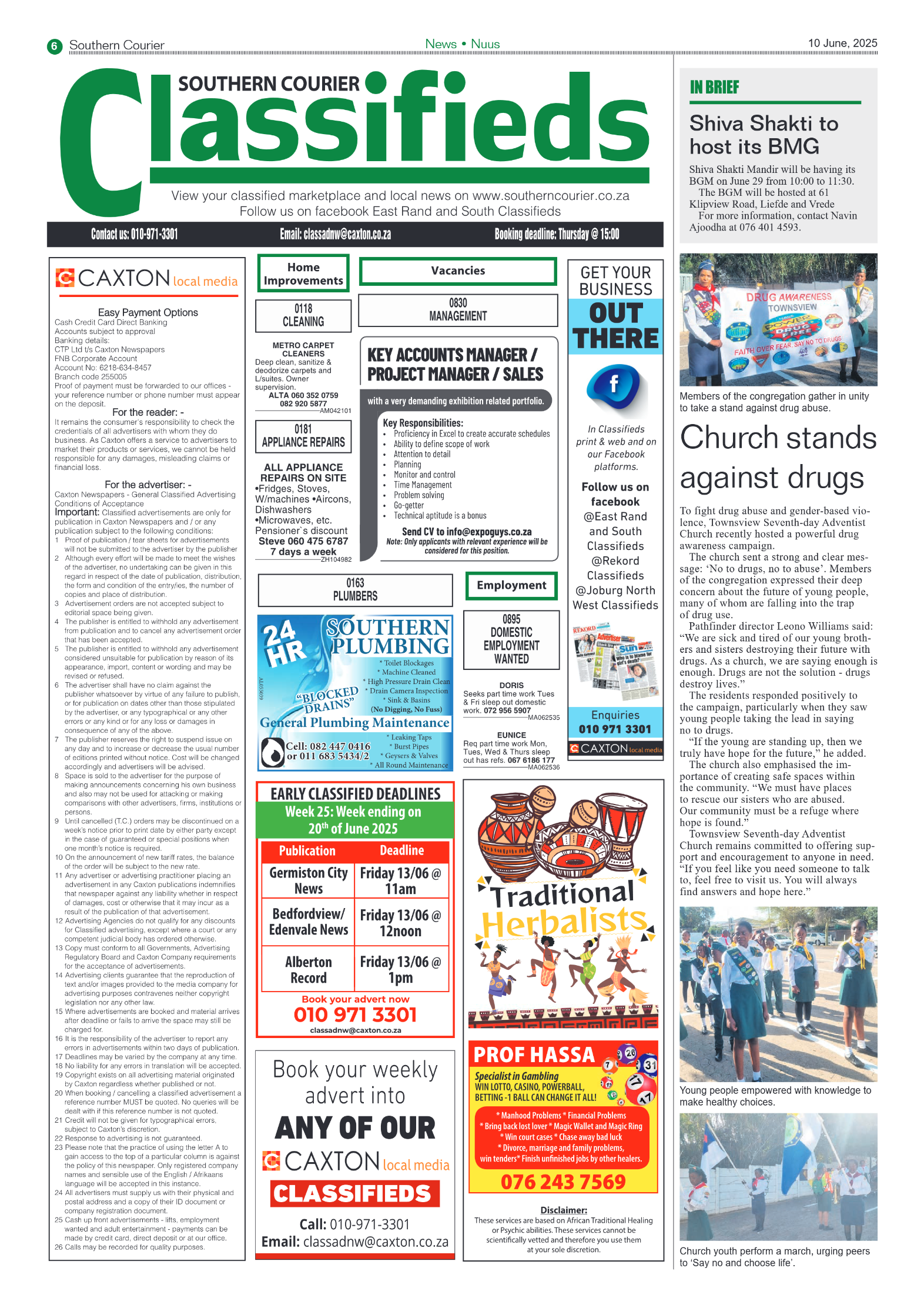 Southern Courier 10 June 2025 page 6