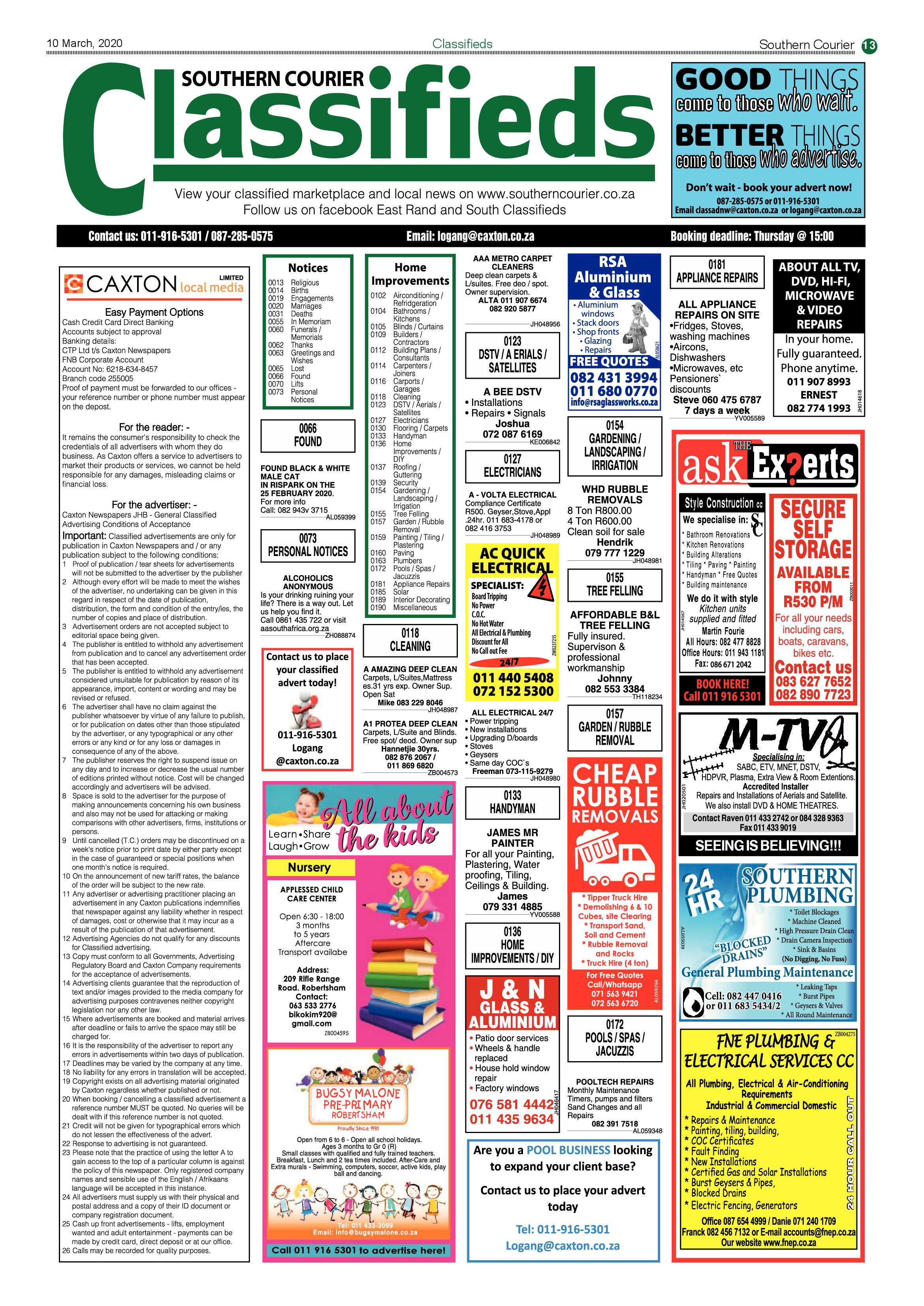 Southern Courier 10 March 2020 page 13