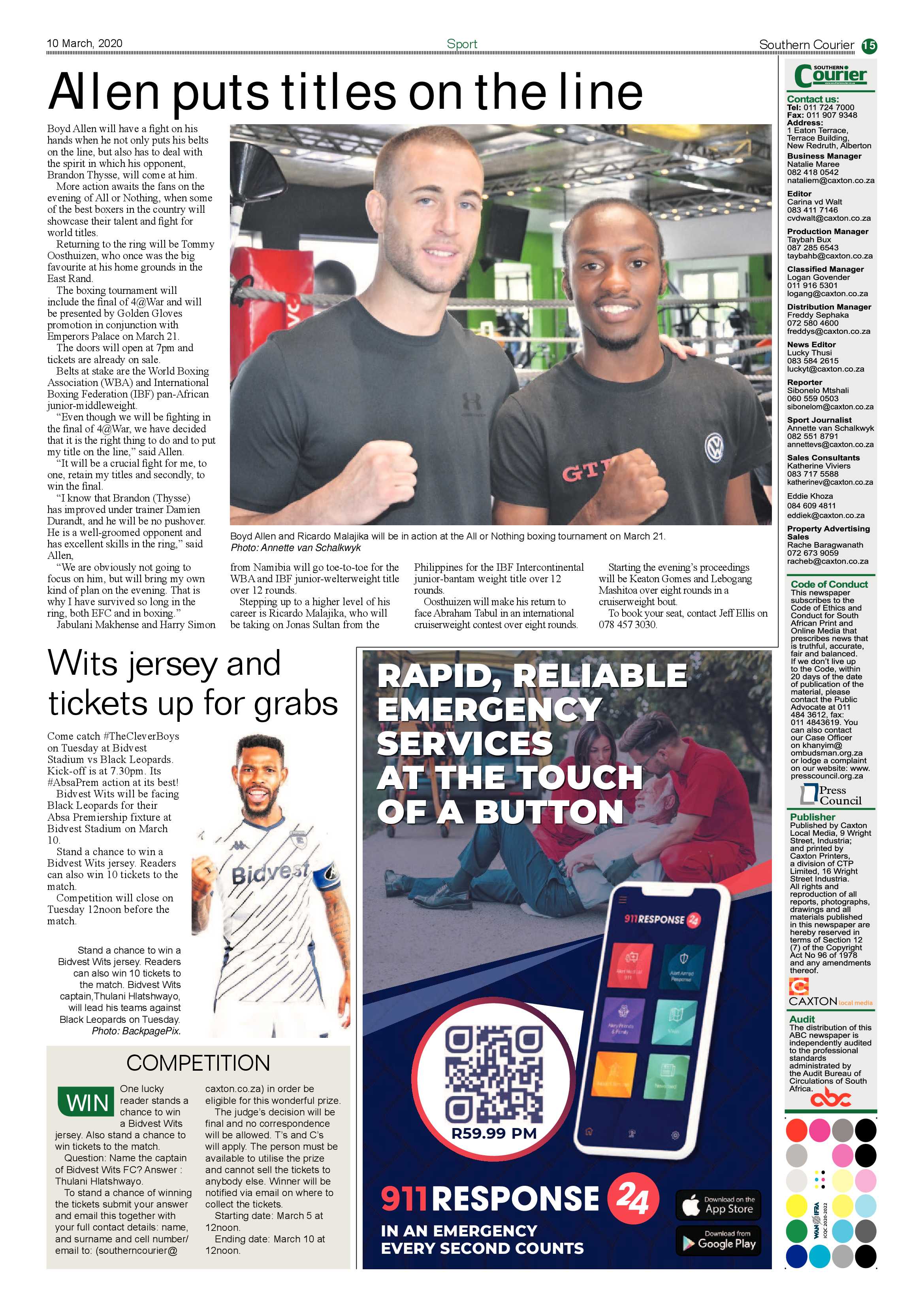 Southern Courier 10 March 2020 page 15