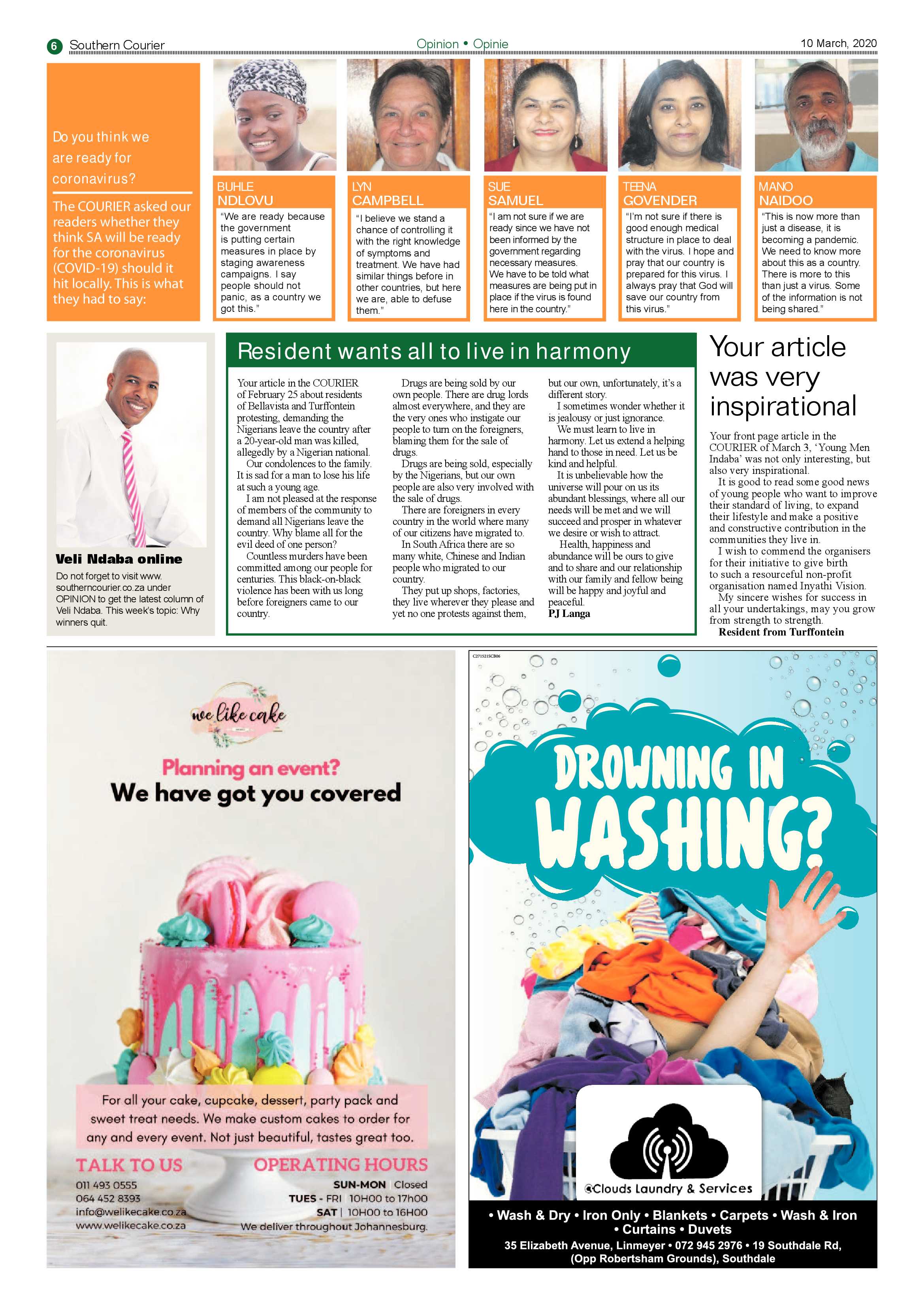 Southern Courier 10 March 2020 page 6