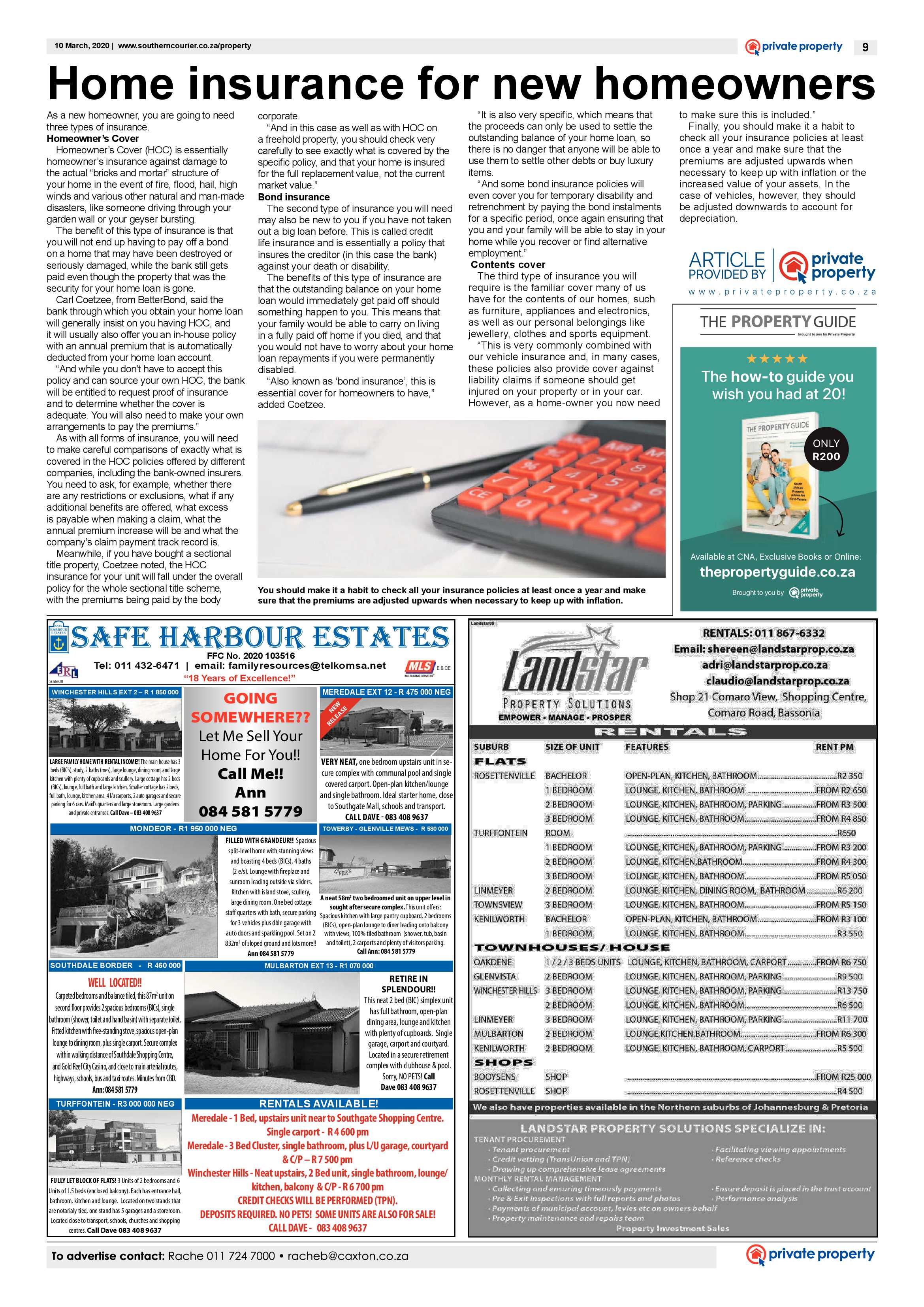 Southern Courier 10 March 2020 page 9
