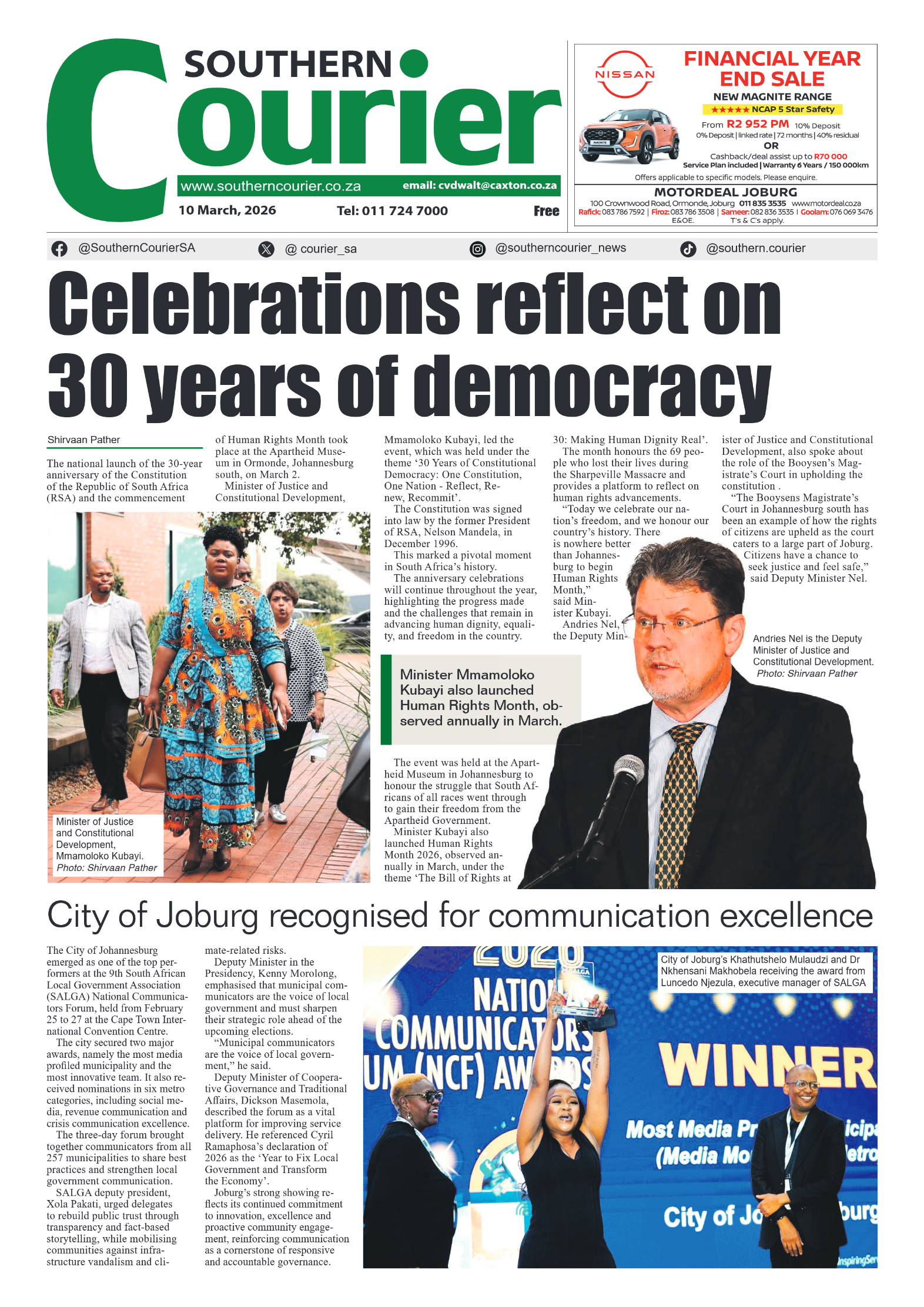 Southern Courier 10 March 2026 page 3