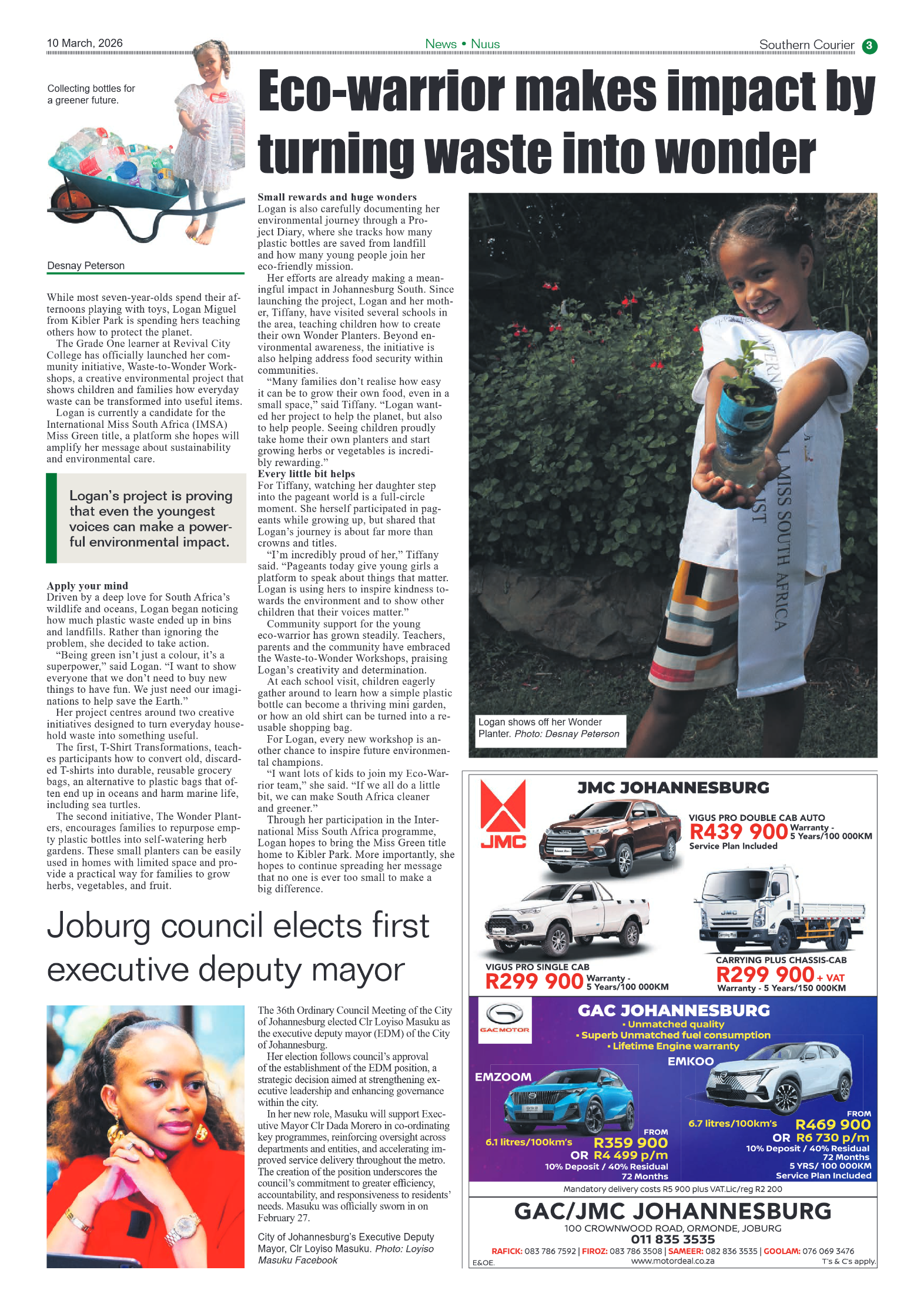 Southern Courier 10 March 2026 page 5