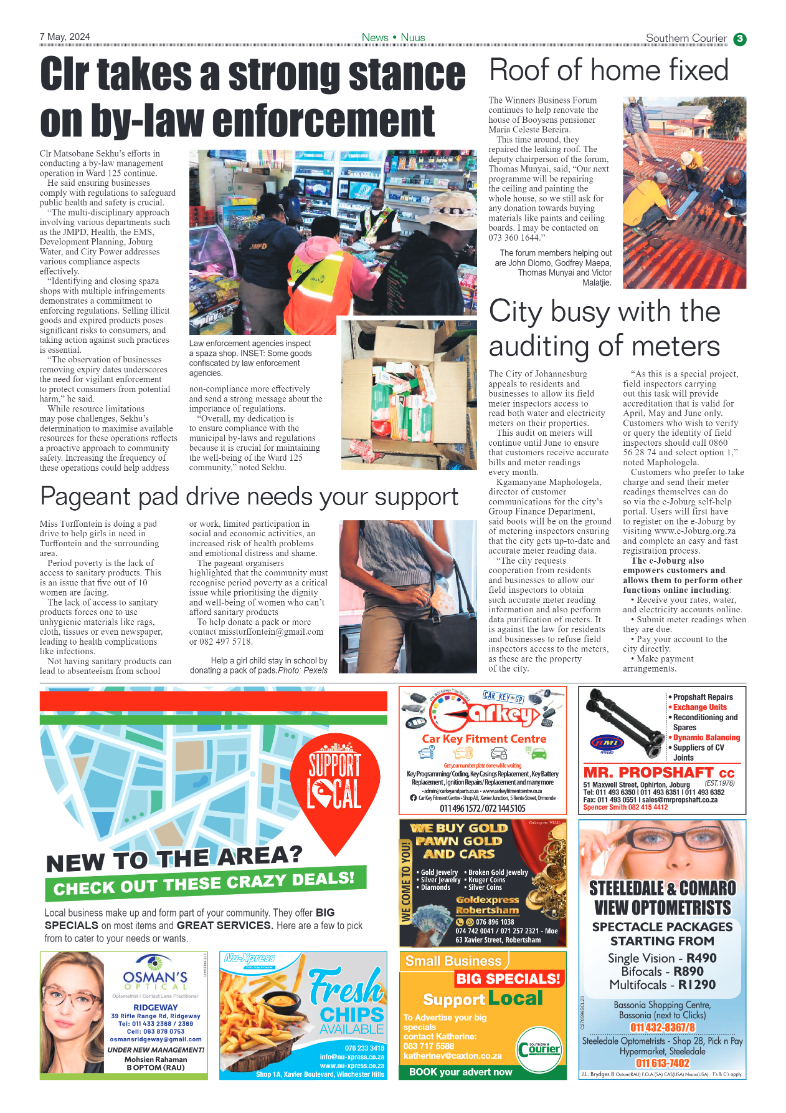 Southern Courier 10 May 2024 page 3