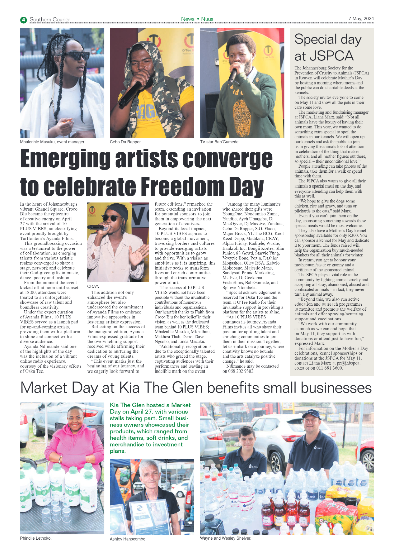 Southern Courier 10 May 2024 page 4