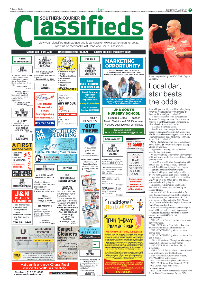 Southern Courier 10 May 2024 page 7