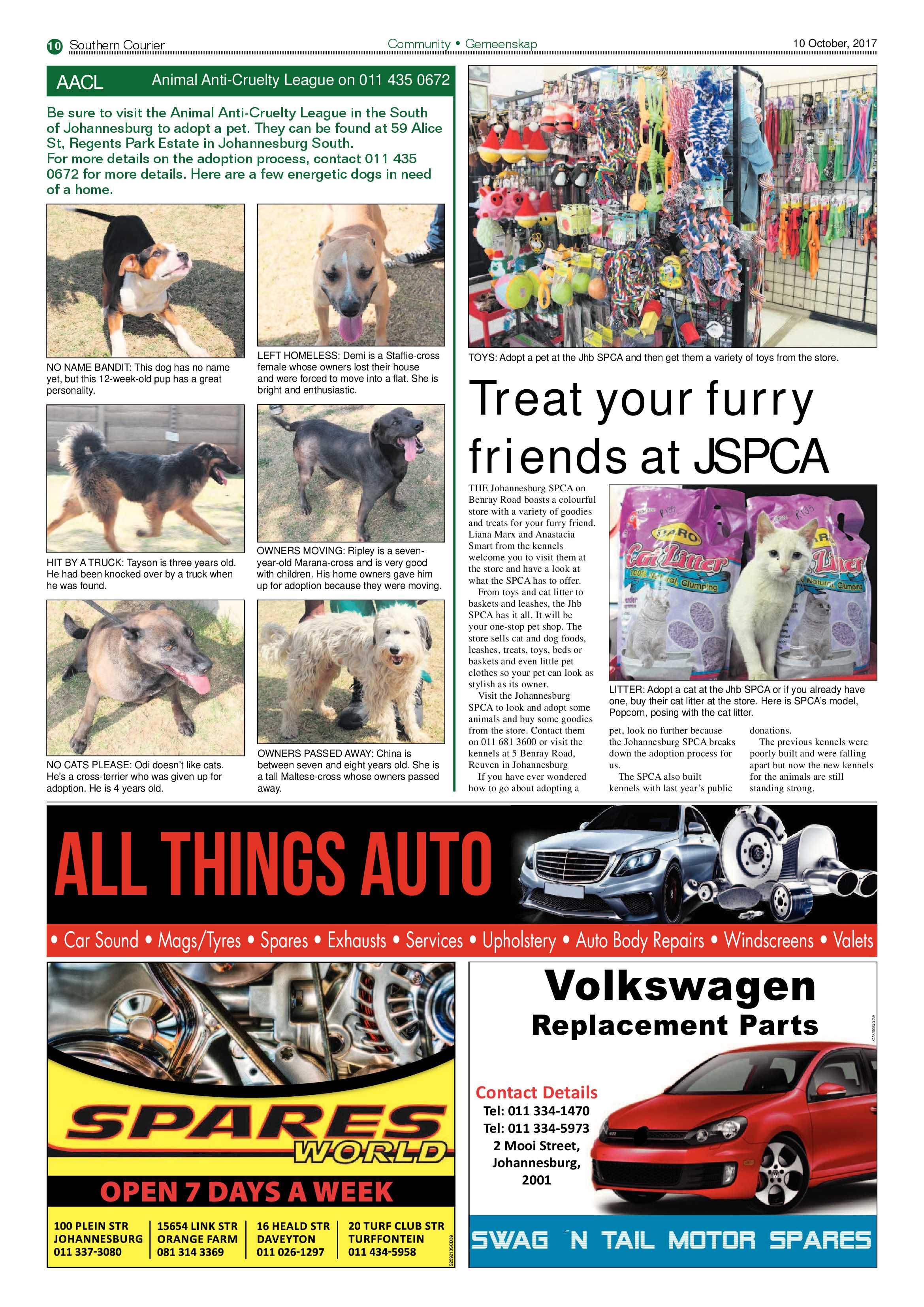 Southern Courier 10 October 2017 page 10