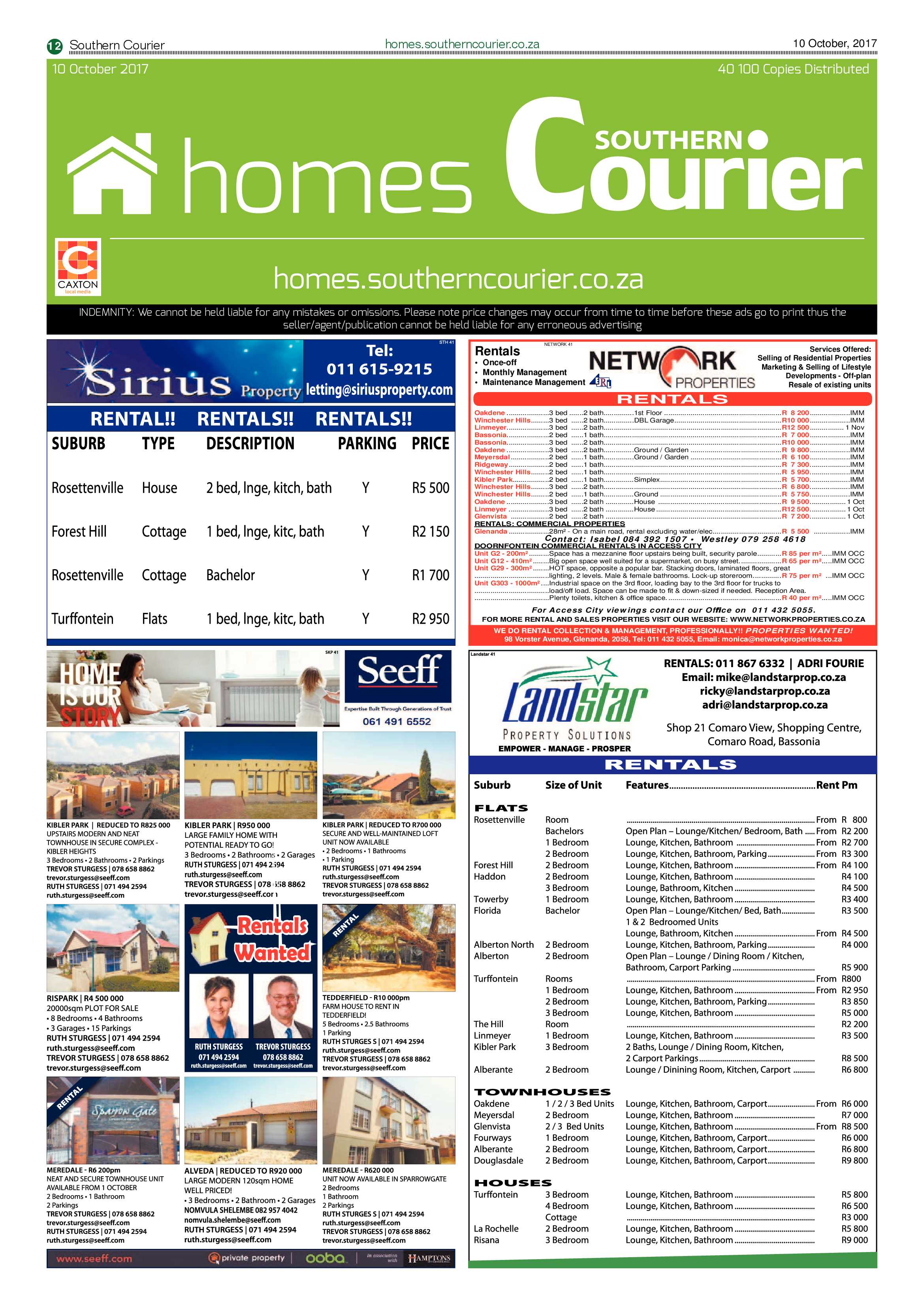Southern Courier 10 October 2017 page 12