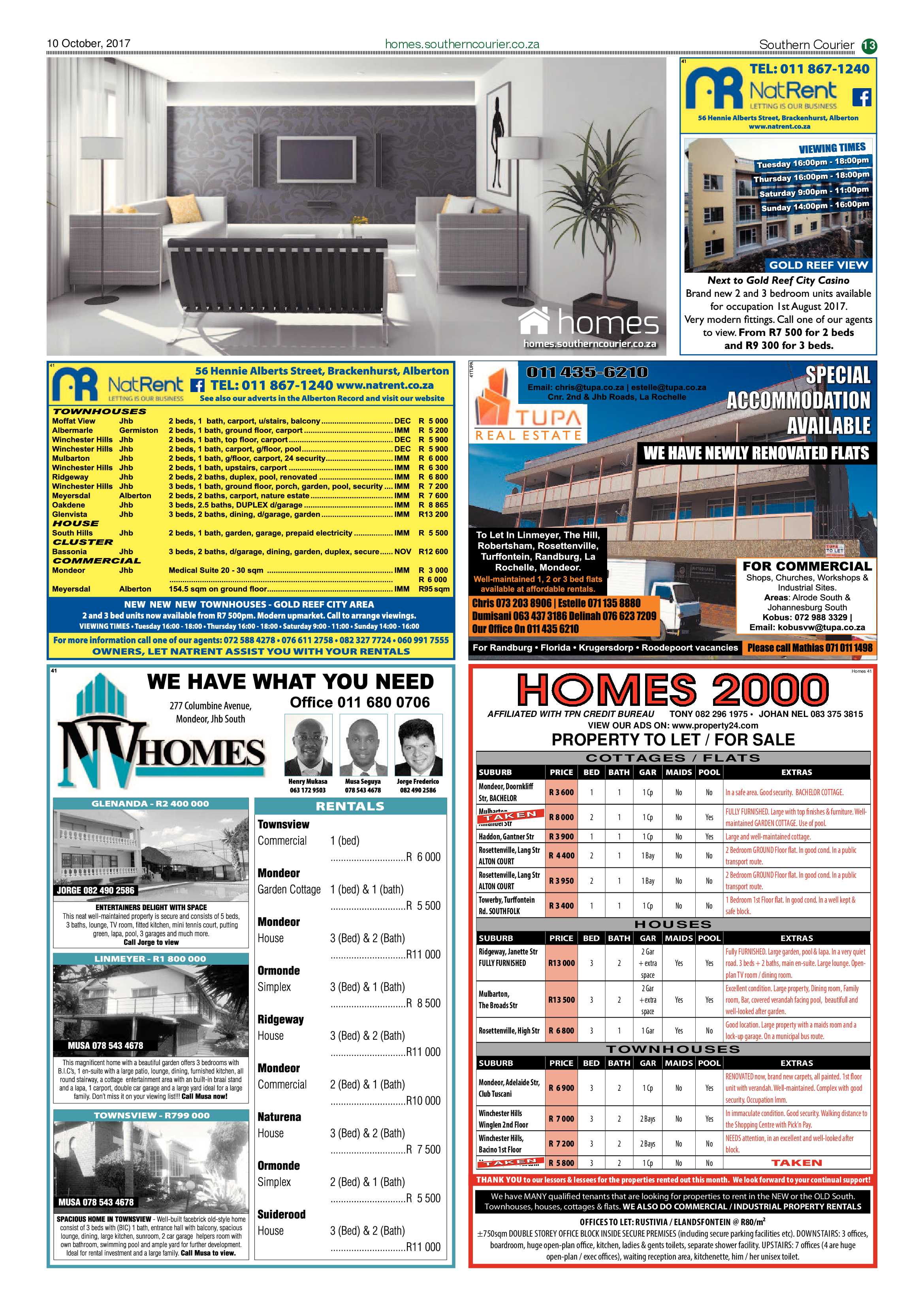 Southern Courier 10 October 2017 page 13