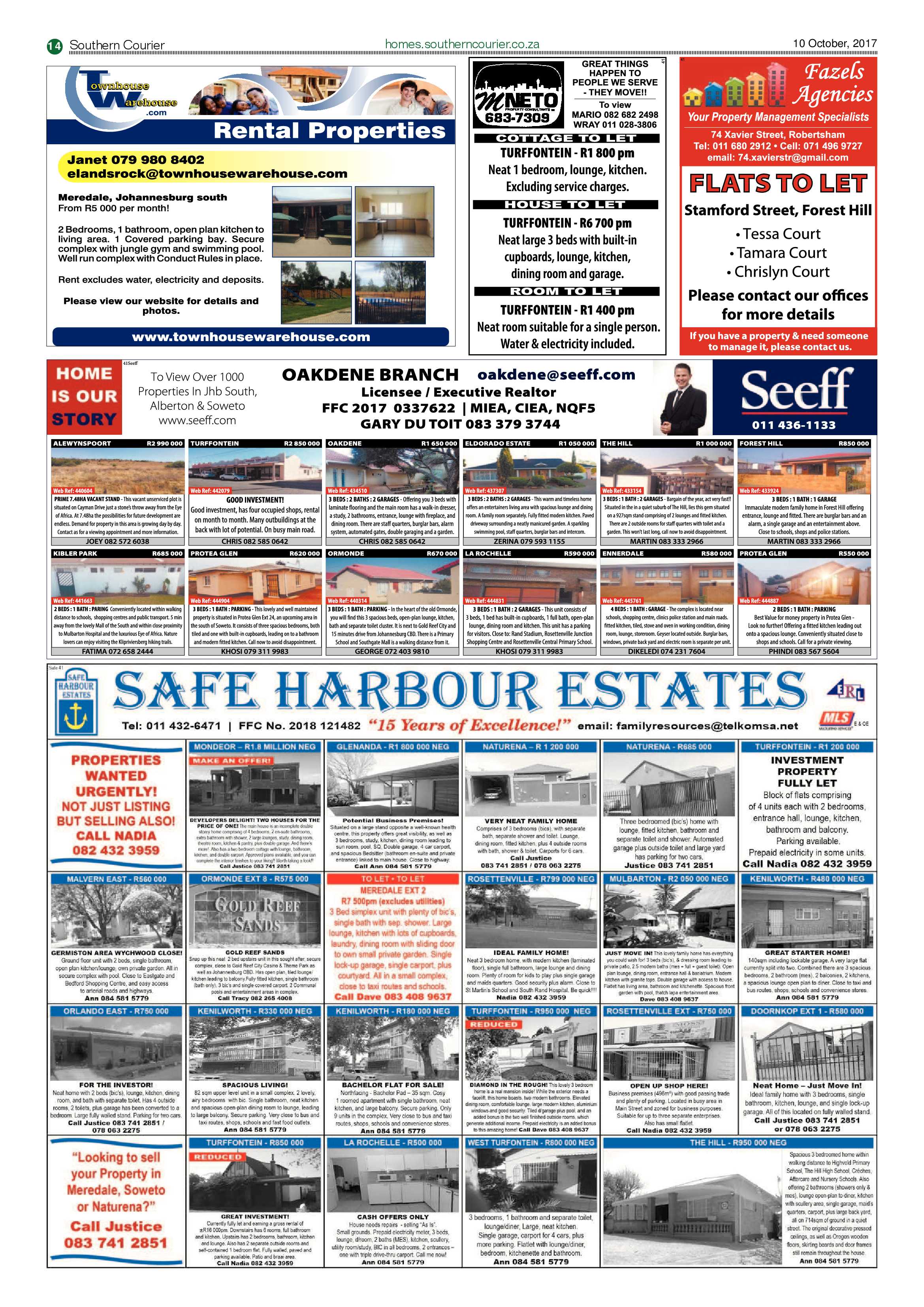 Southern Courier 10 October 2017 page 14