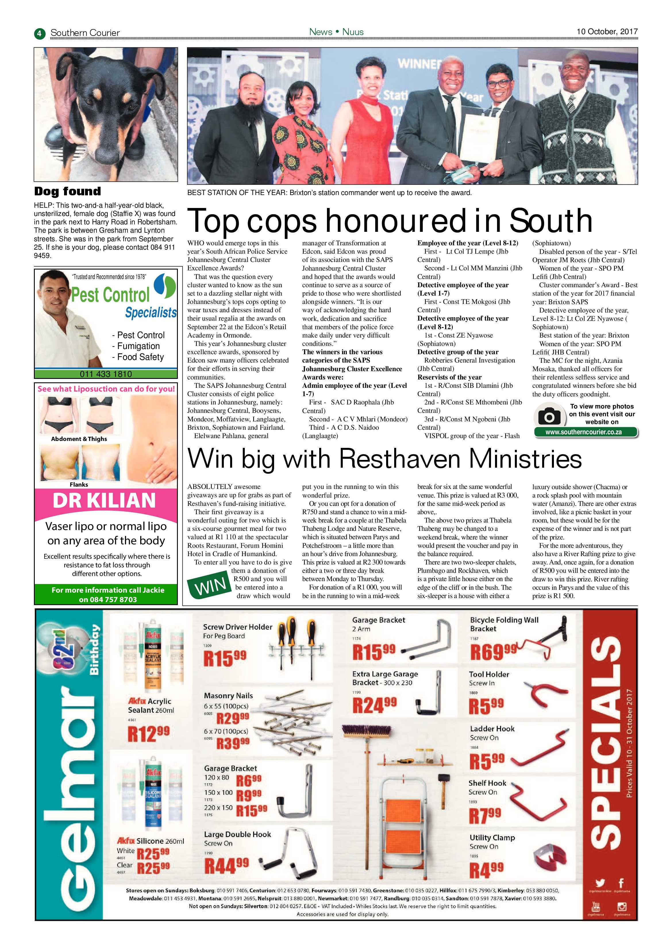 Southern Courier 10 October 2017 page 4