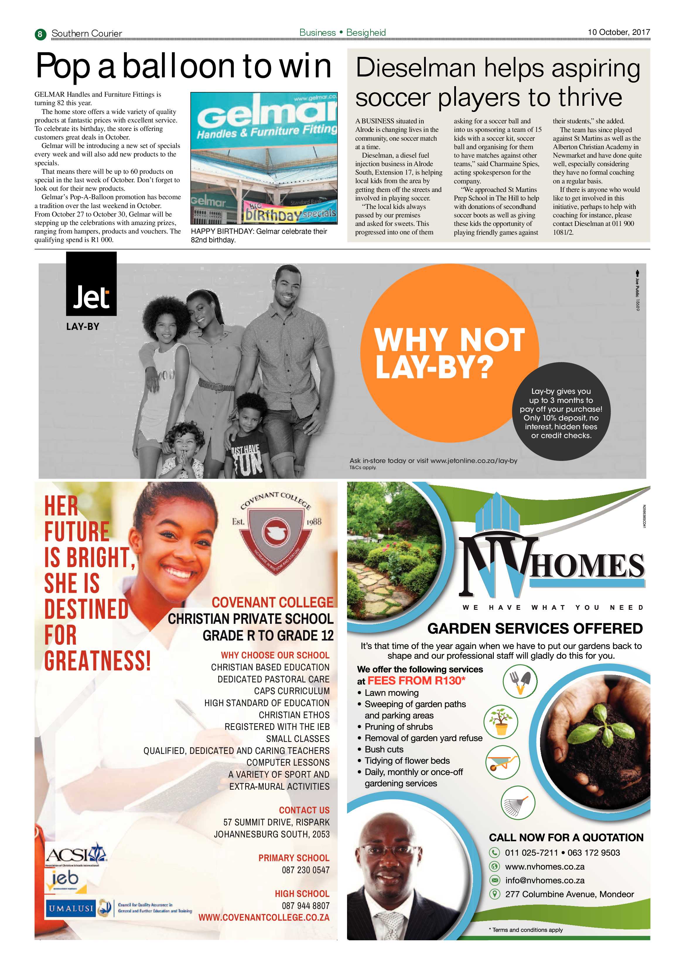 Southern Courier 10 October 2017 page 8