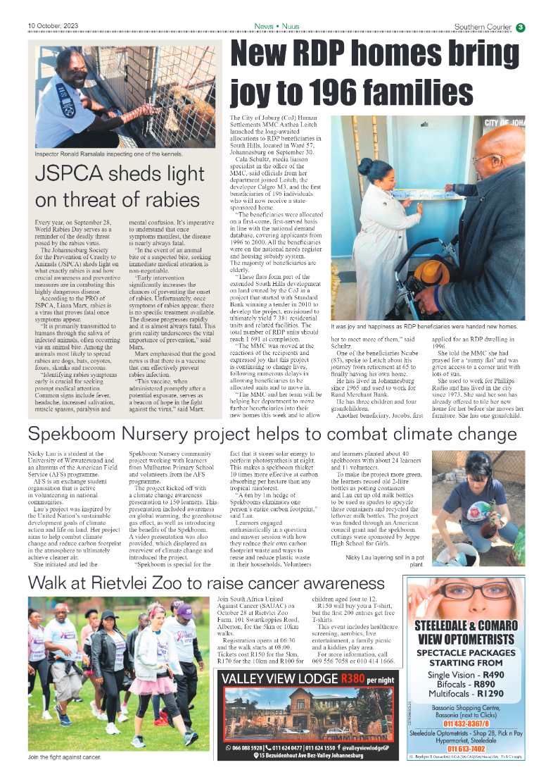 Southern Courier 10 October 2023 page 3