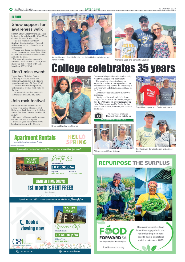 Southern Courier 10 October 2023 page 4