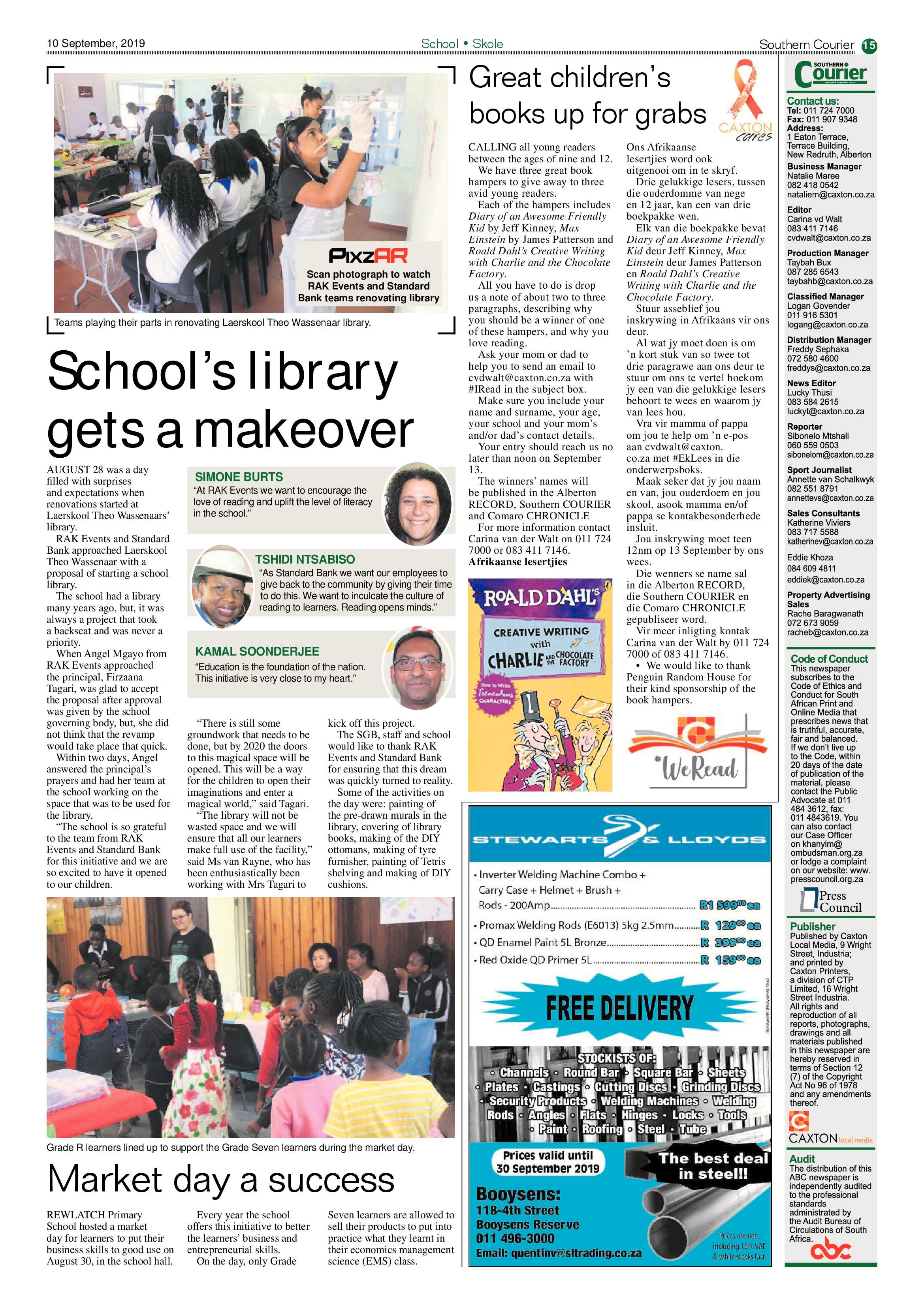 Southern Courier 10 September 2019 page 15